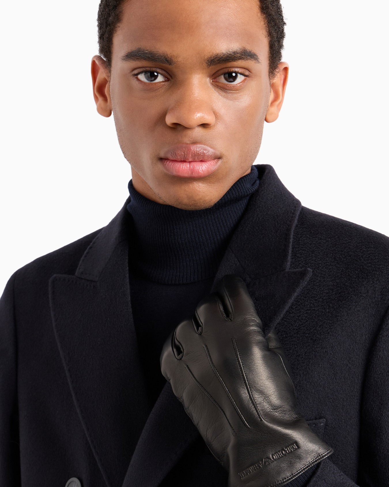 Lambskin nappa leather gloves with baguette detail Slide 2