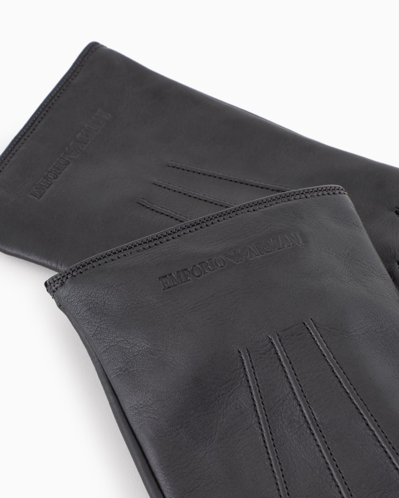 Lambskin nappa leather gloves with baguette detail Slide 1