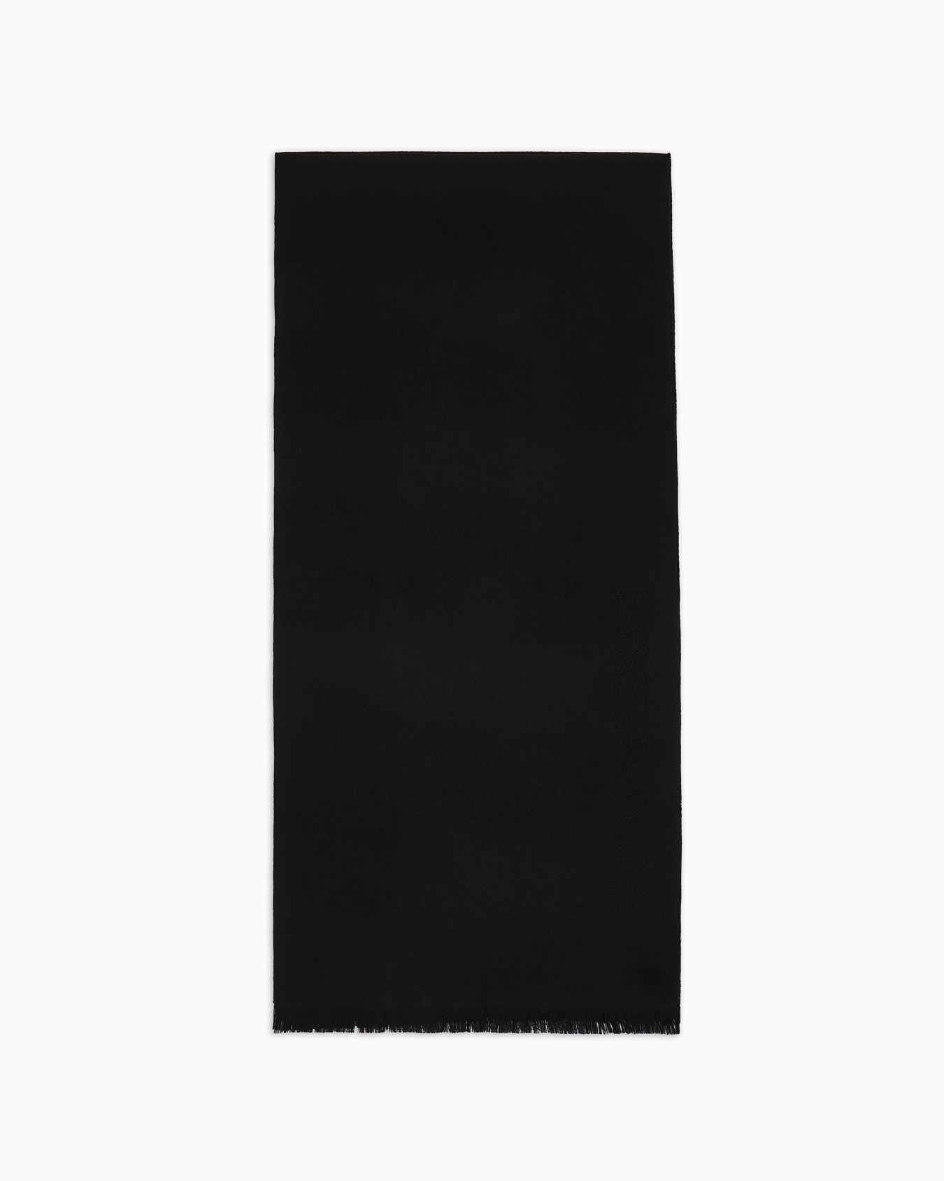 Écharpe en laine avec inscription logo jacquard Diapositive 0