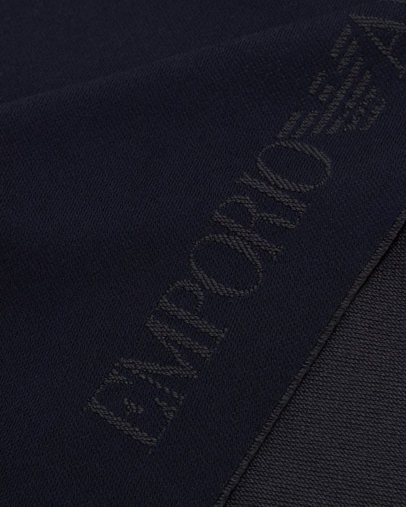 Bufanda de lana con inscripción de logotipo en tejido jacquard Diapositiva 1