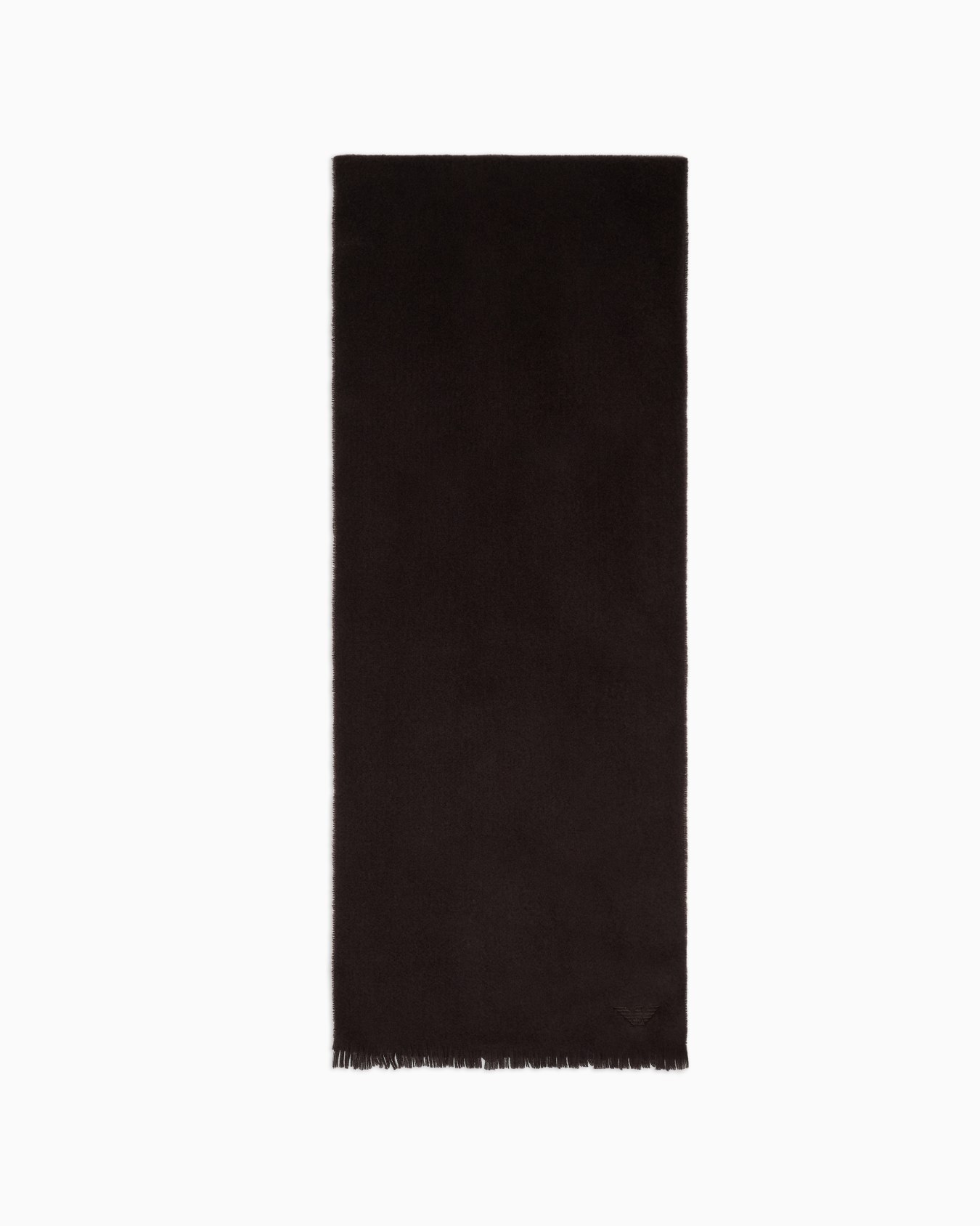 Écharpe en laine vierge avec broderie micro-aigle Diapositive 0