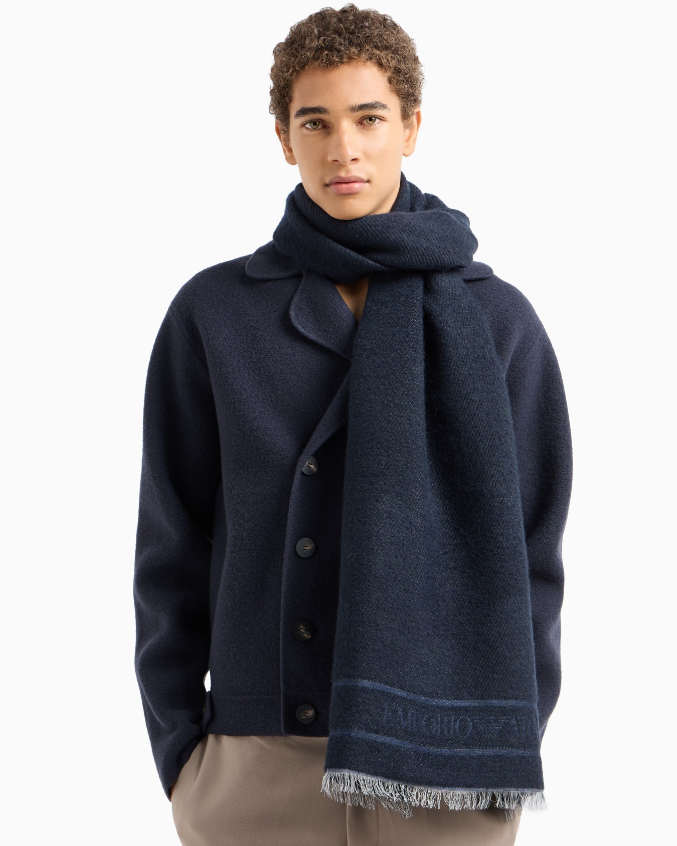 Étole en jacquard avec logo Diapositive 2