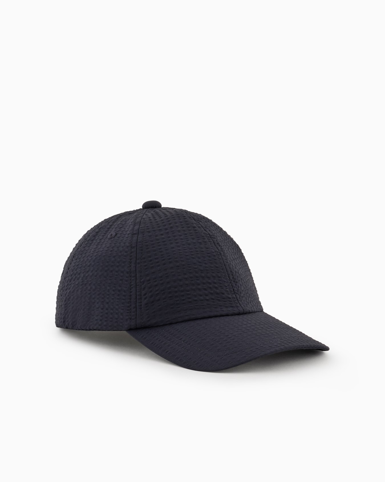 Baseball cap in technical seersucker fabric Slide 0