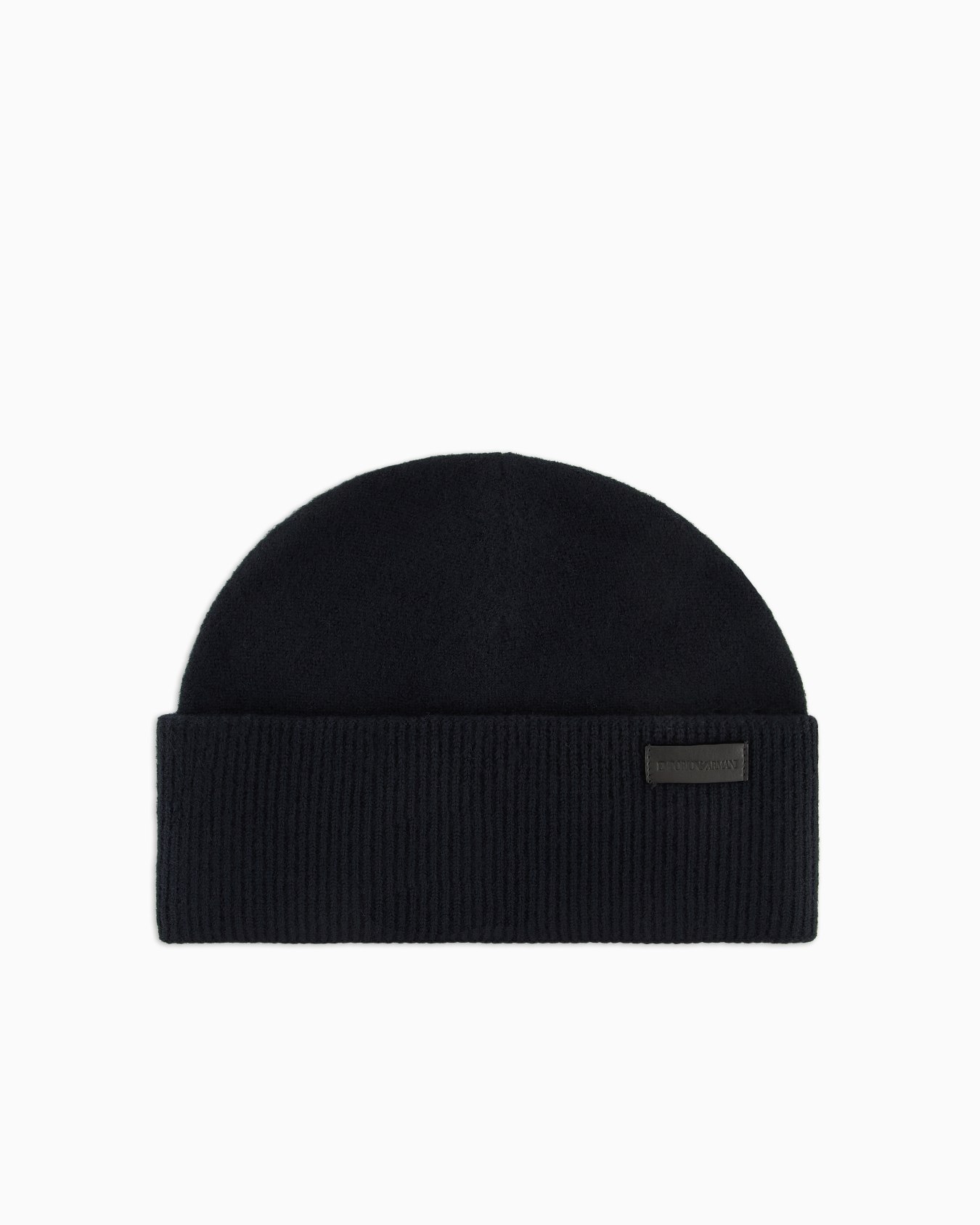 Bonnet en laine vierge avec revers Diapositive 0