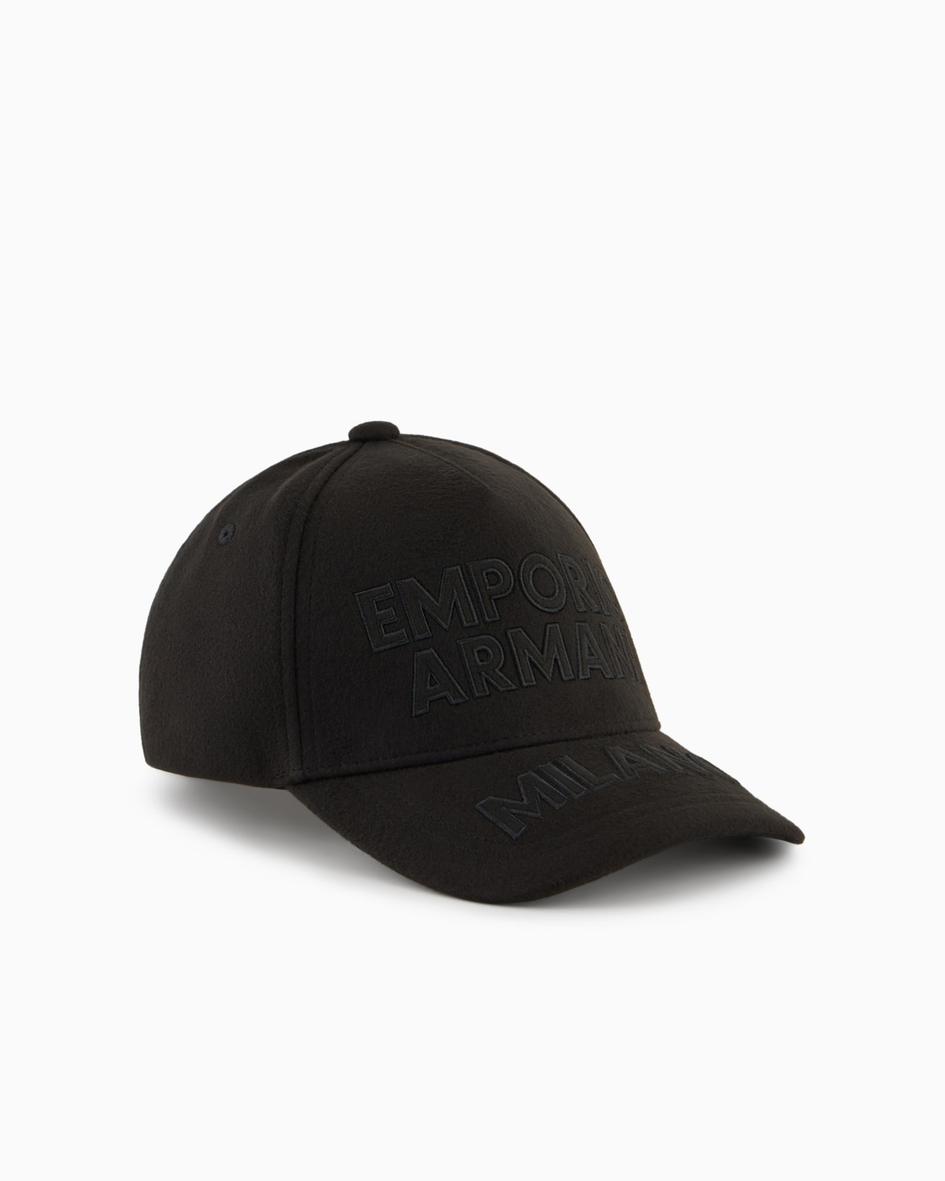 Cloth baseball cap with Emporio Armani Milano embroidery Slide 0