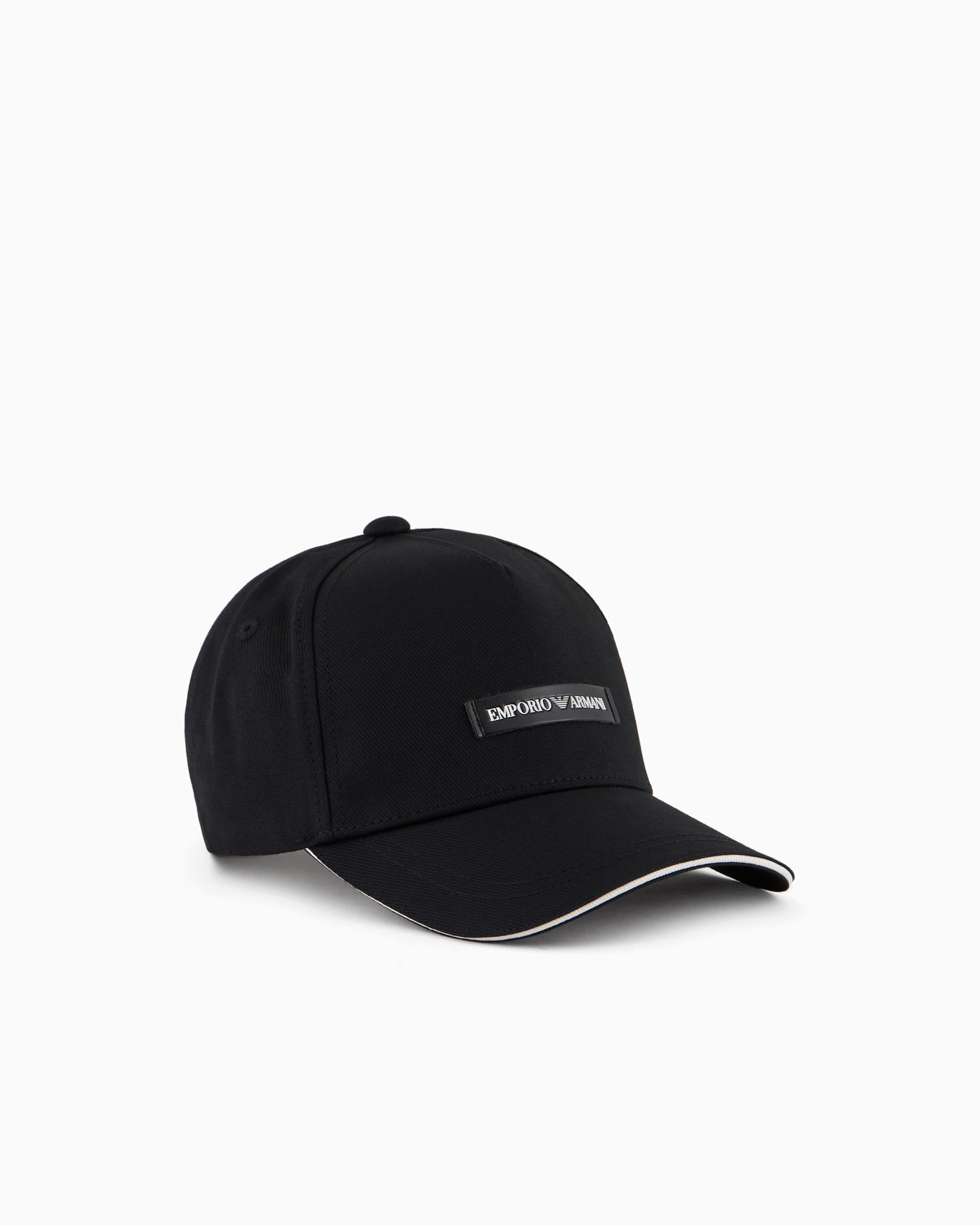 Canvas baseball cap with Emporio Armani patch Slide 0