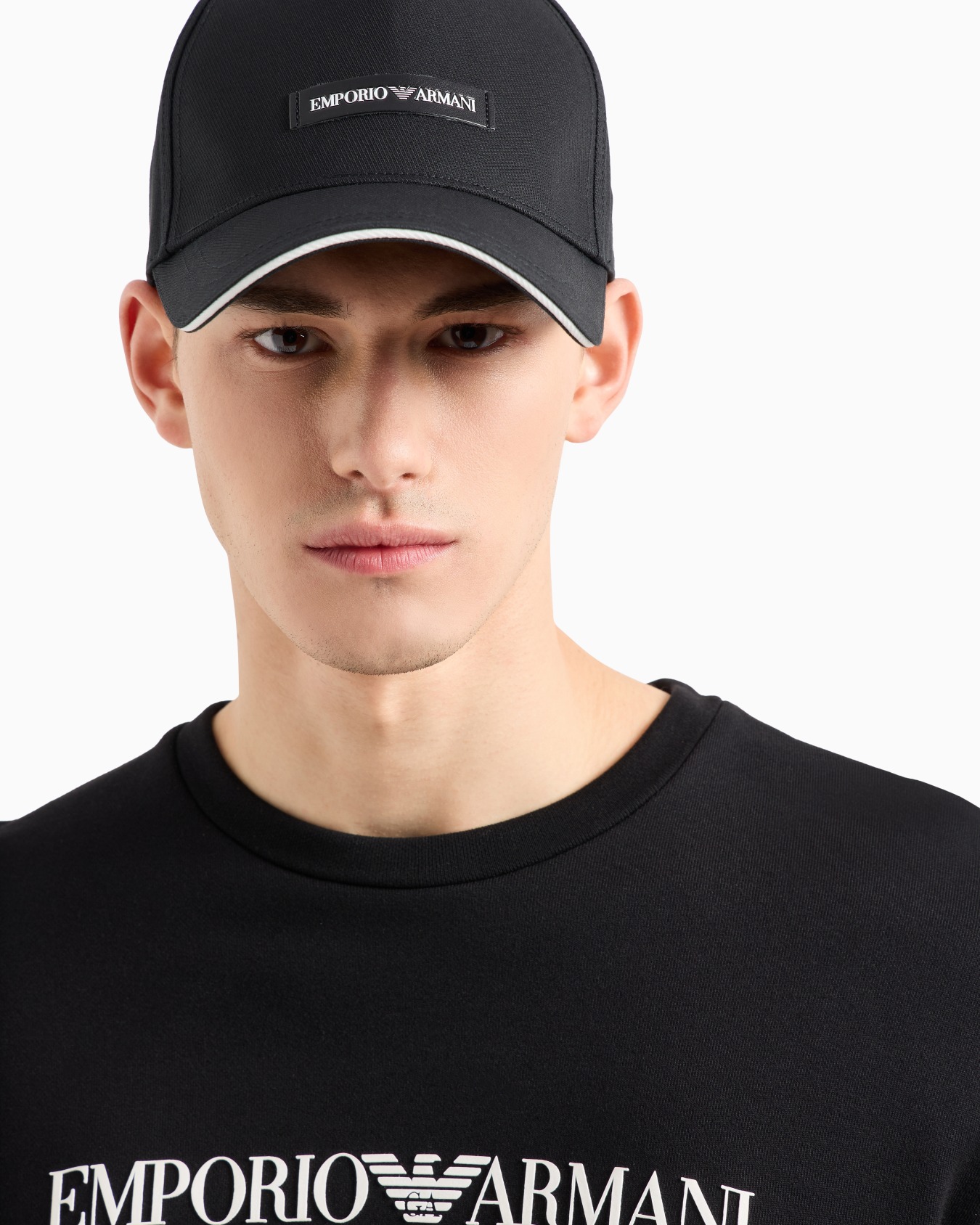 Canvas baseball cap with Emporio Armani patch Slide 2