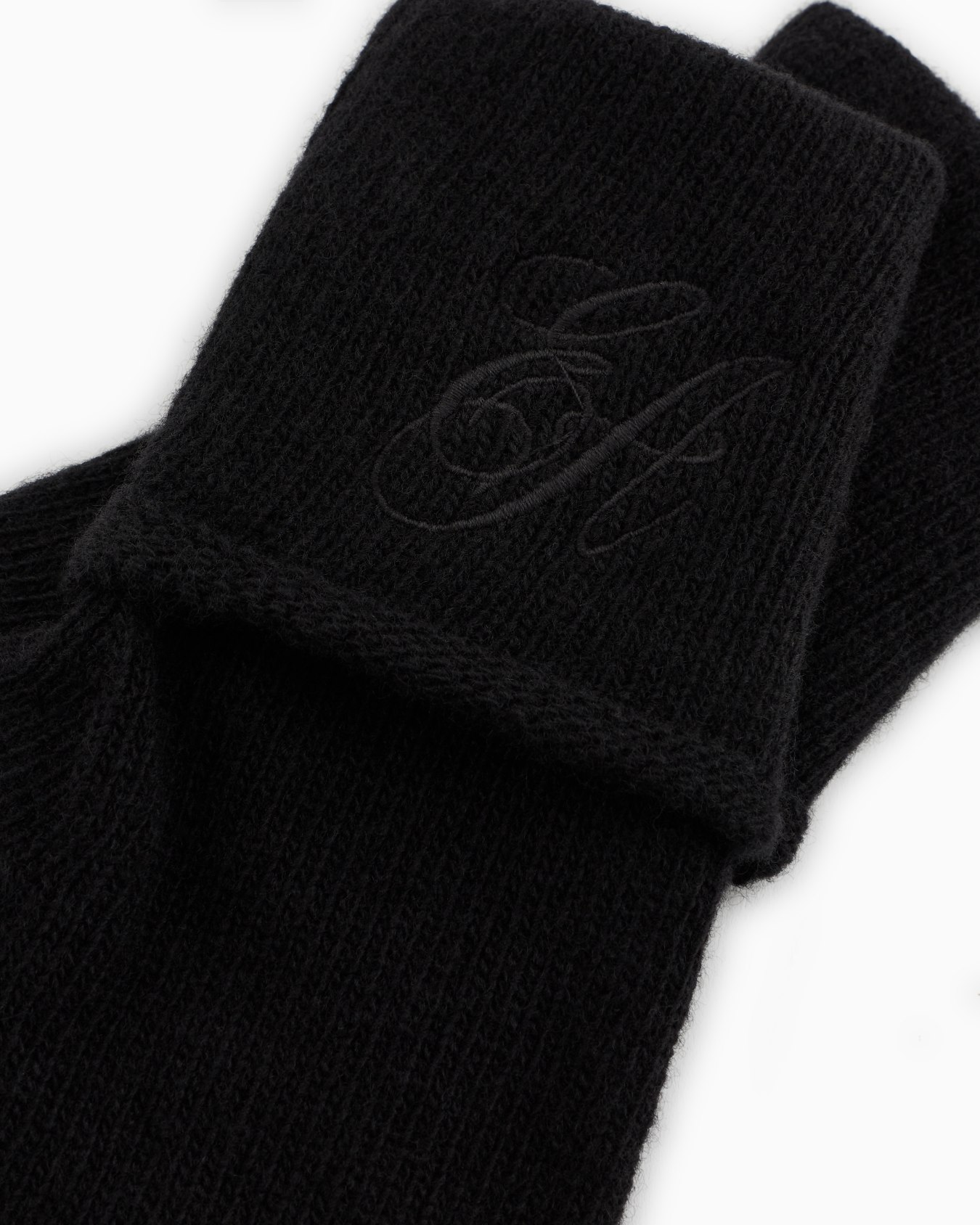 Gants en maille de laine avec broderie logo EA signature Diapositive 1