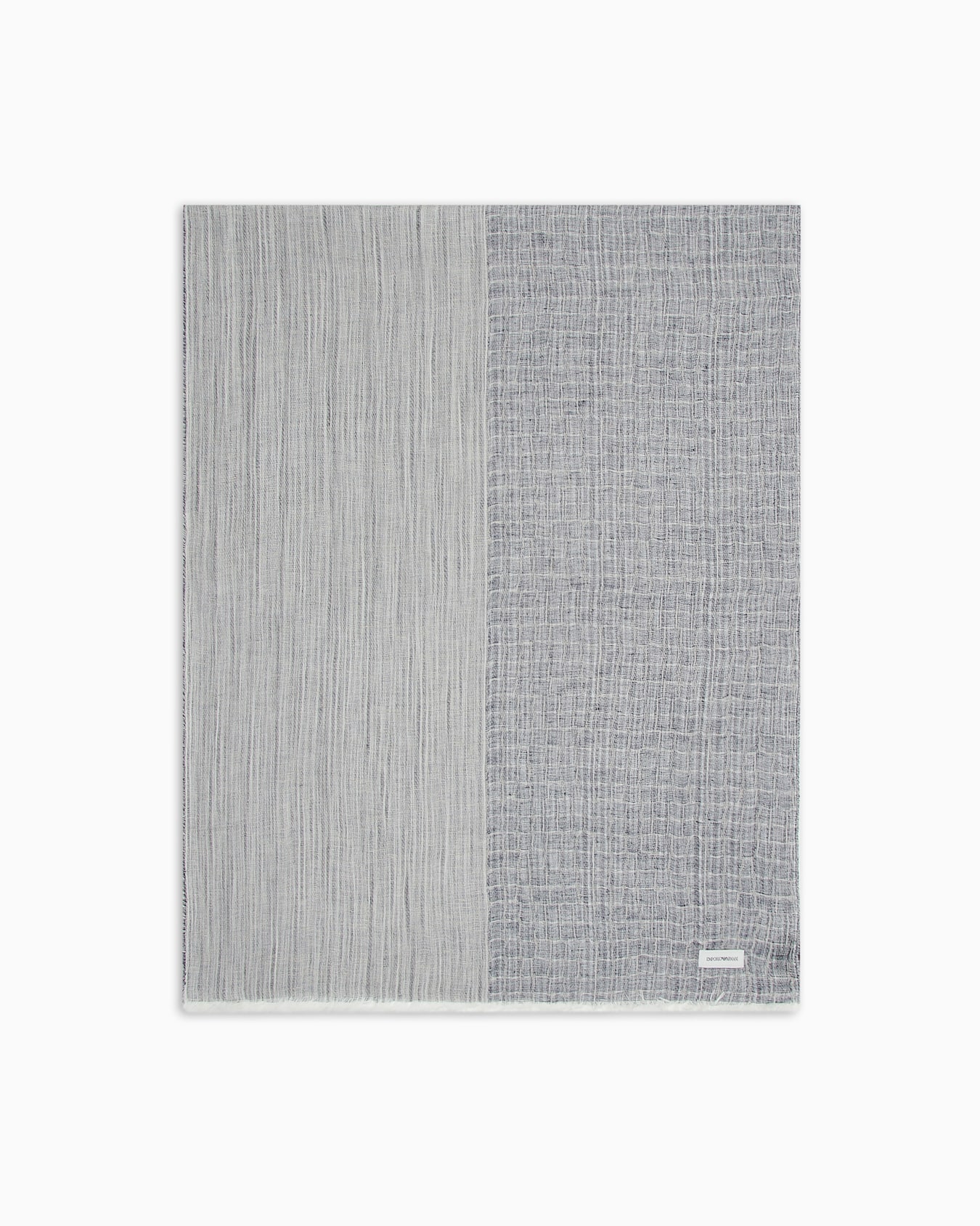Linen blend and modal mix jacquard stole Slide 0