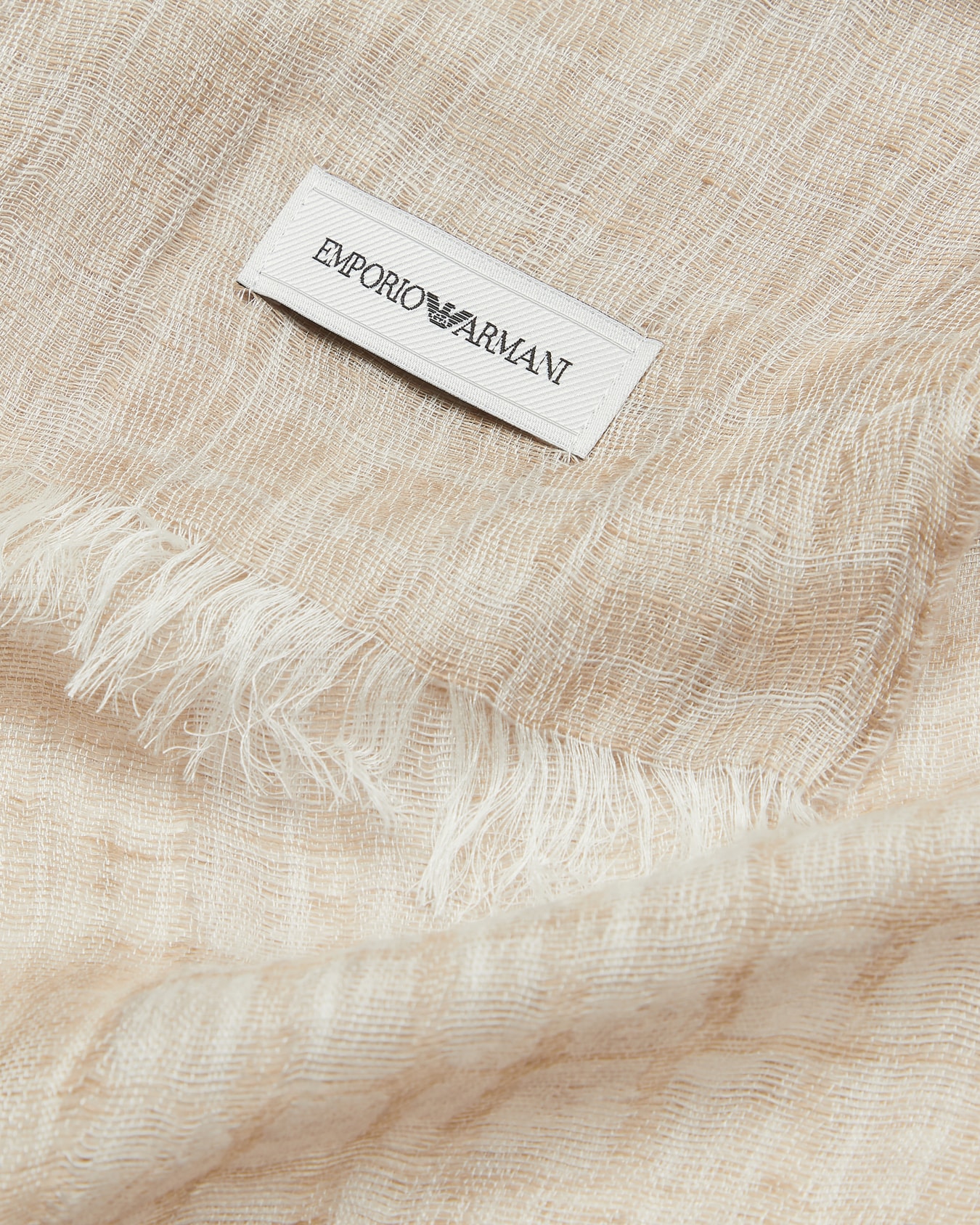 Linen blend and modal mix jacquard stole Slide 1