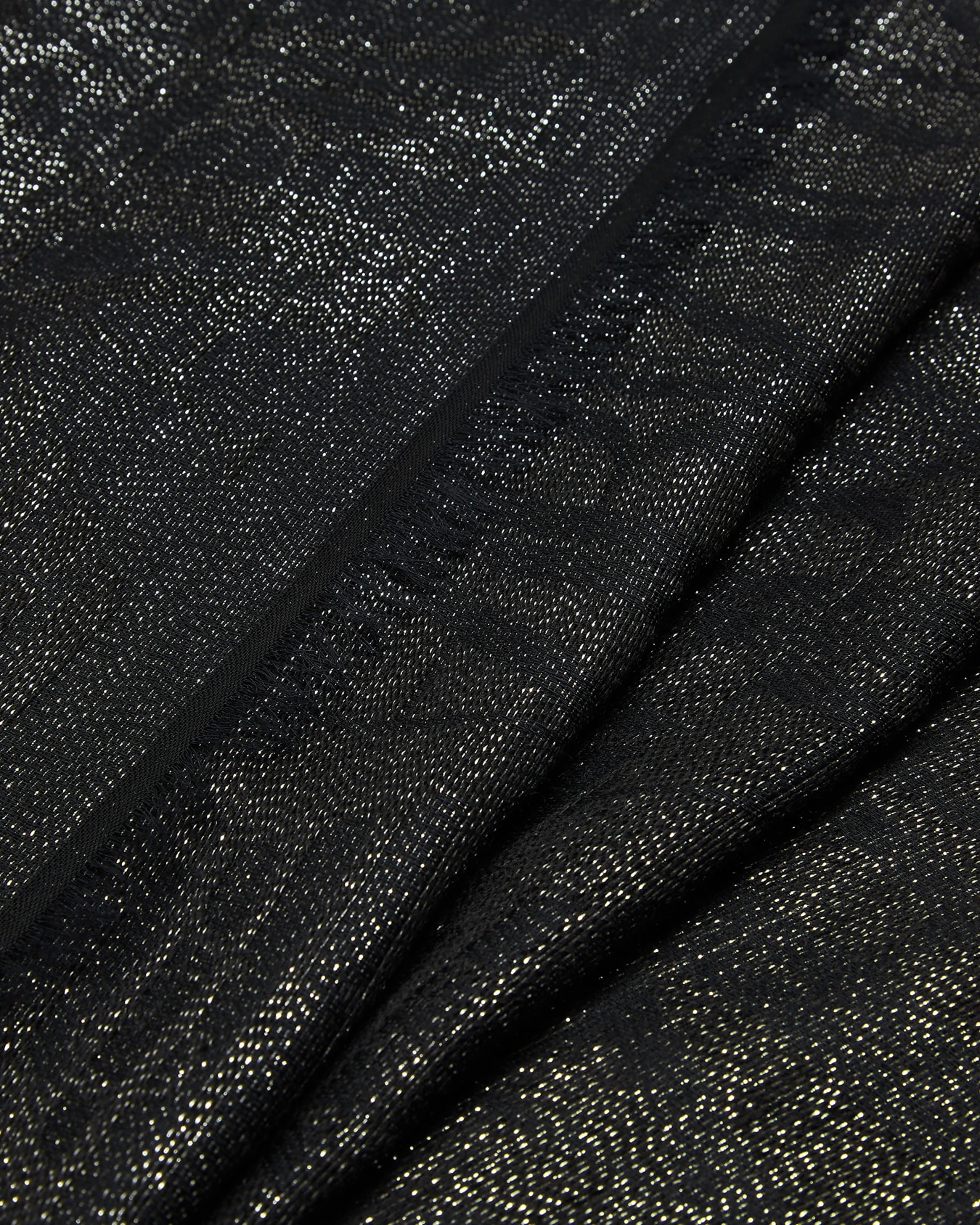 Modal blend stole with tone-on-tone jacquard lettering Slide 1