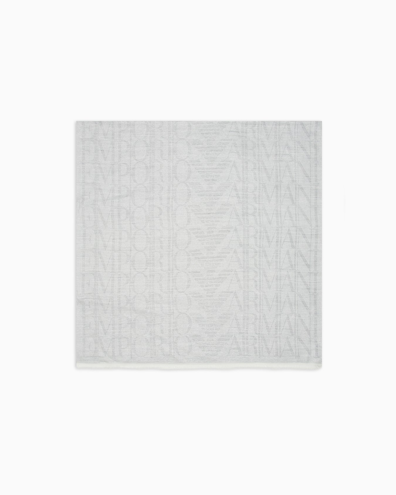 Modal blend stole with tone-on-tone jacquard lettering Slide 0