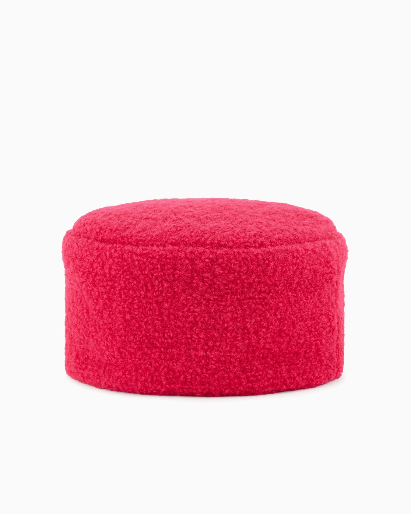 Bouclé-effect fabric beret Slide 1