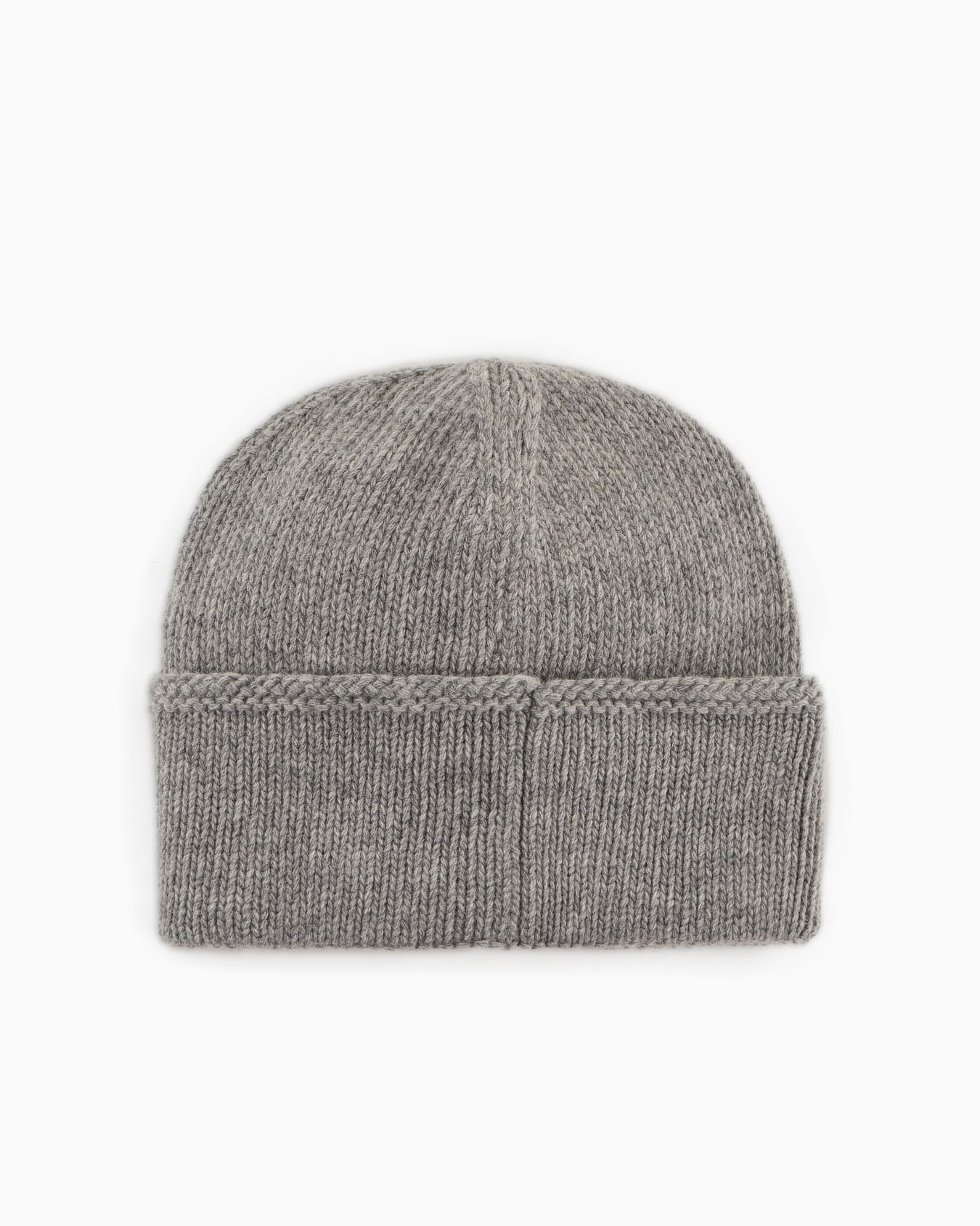 Bonnet en laine côtelée avec broderie EA signature Diapositive 1
