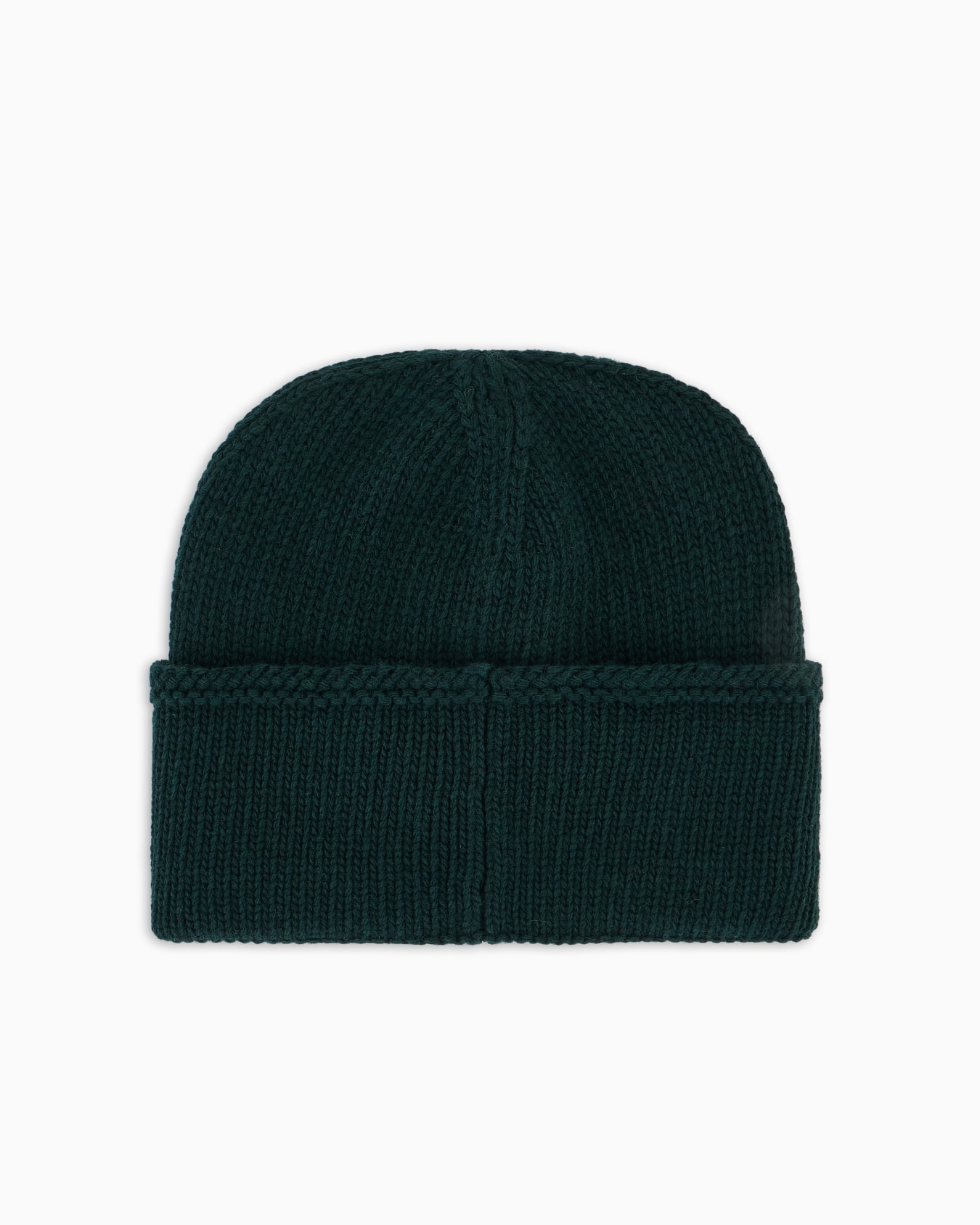 Bonnet en laine côtelée avec broderie EA signature Diapositive 1