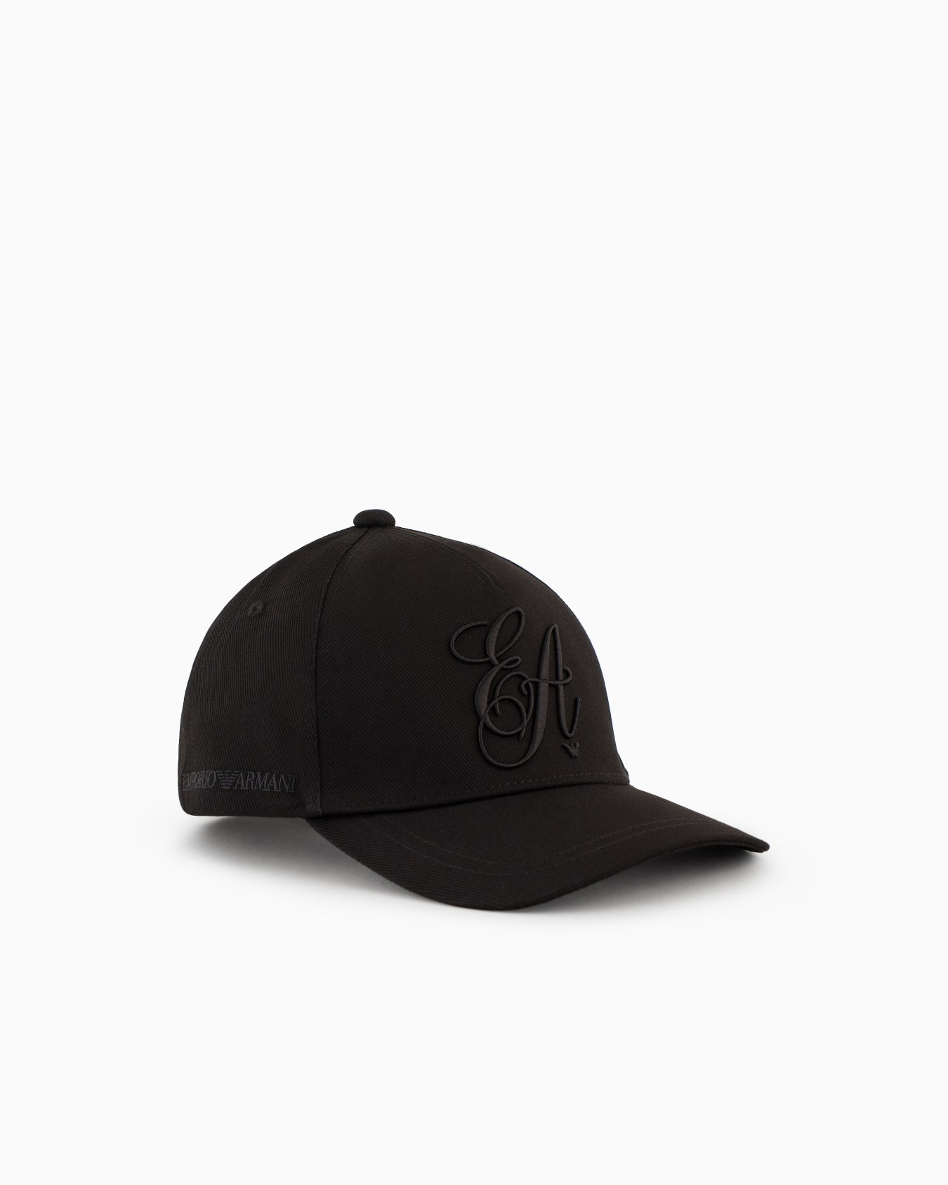 Casquette de baseball en sergé avec broderie logo EA signature Diapositive 0
