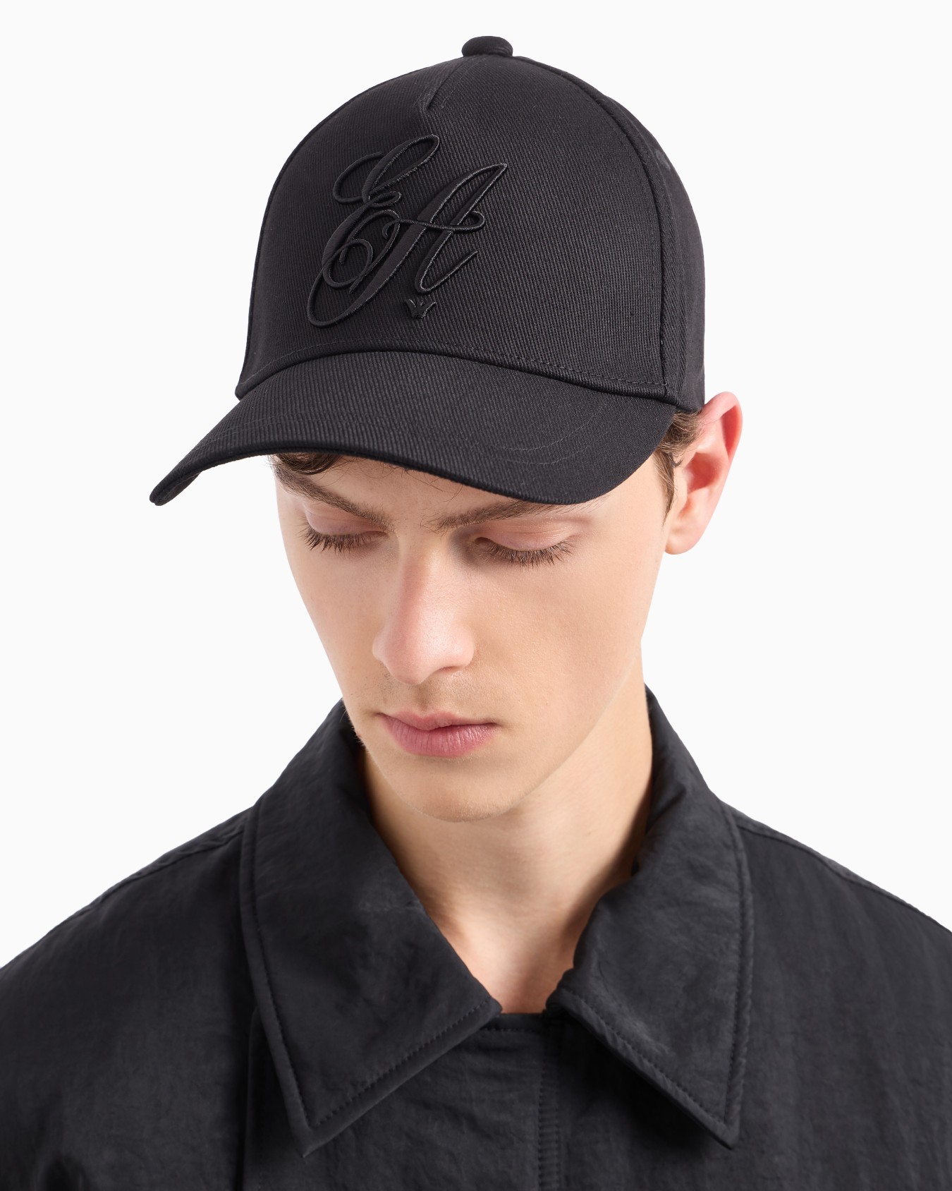 Casquette de baseball en sergé avec broderie logo EA signature Diapositive 2