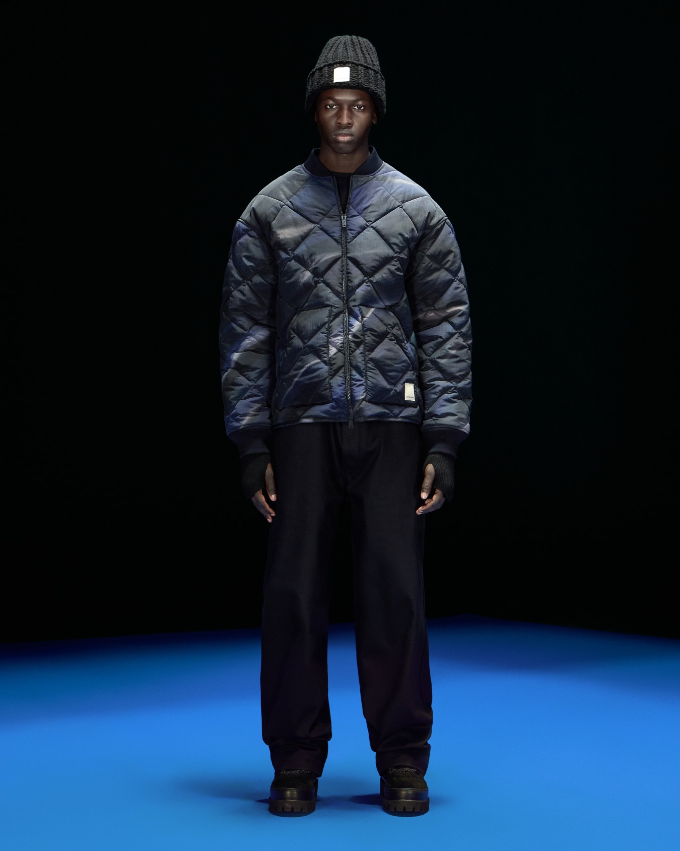 Blouson en tissu ripstop imperméable entièrement imprimé Capsule Black Blue ASV Diapositive 4