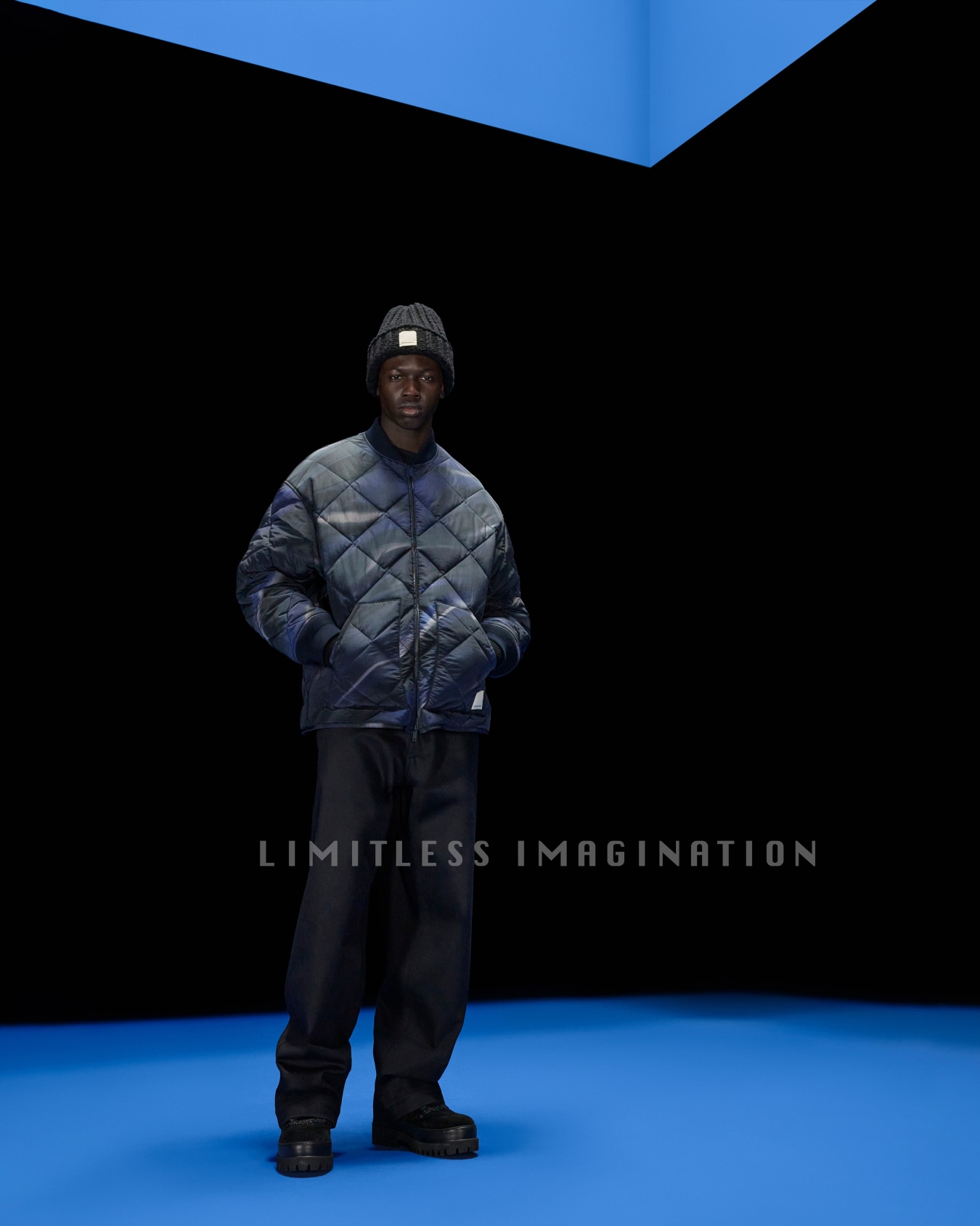 Blouson en tissu ripstop imperméable entièrement imprimé Capsule Black Blue ASV Diapositive 6