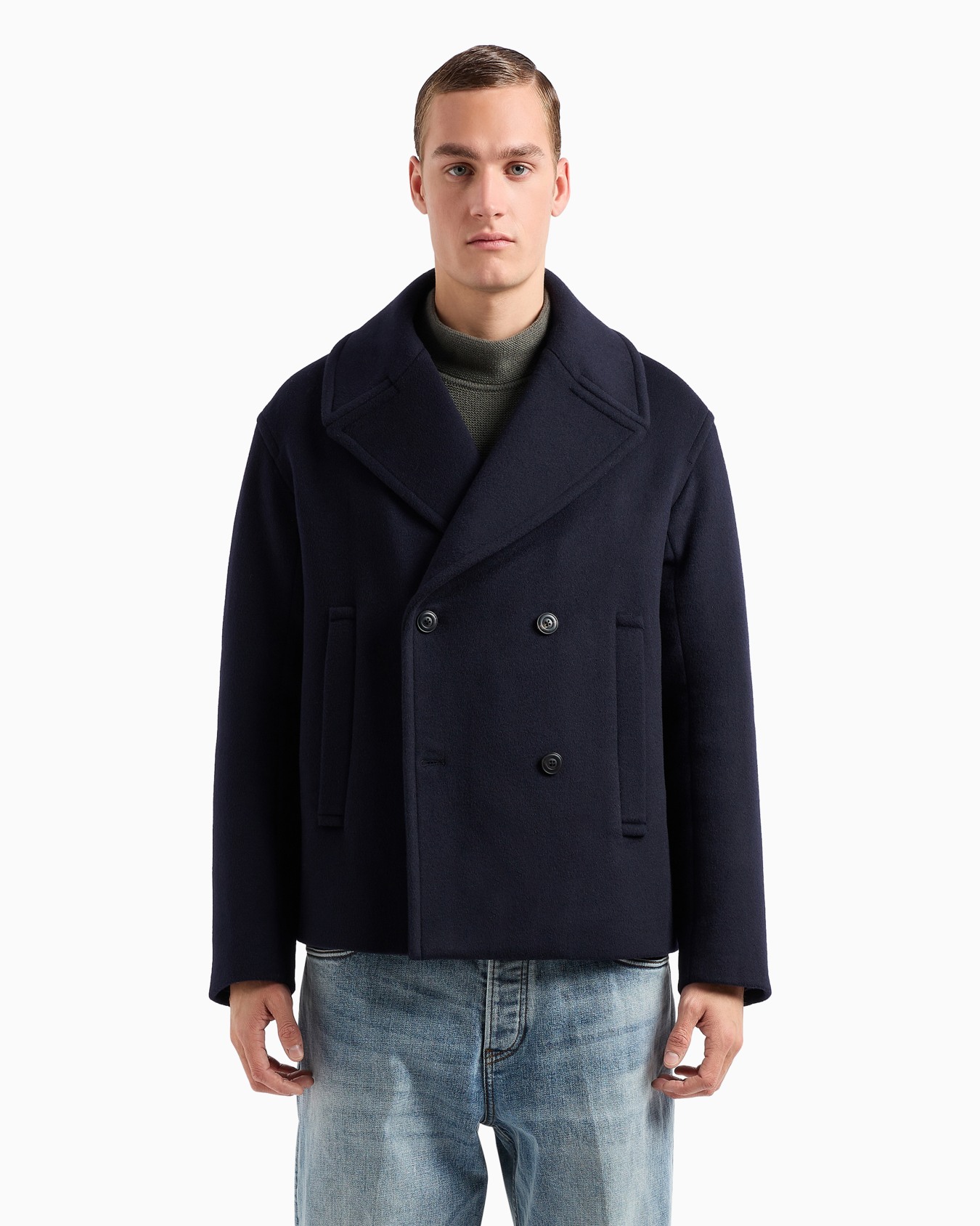 Doppelreihiger Blouson aus Schurwollstoff Folie 2