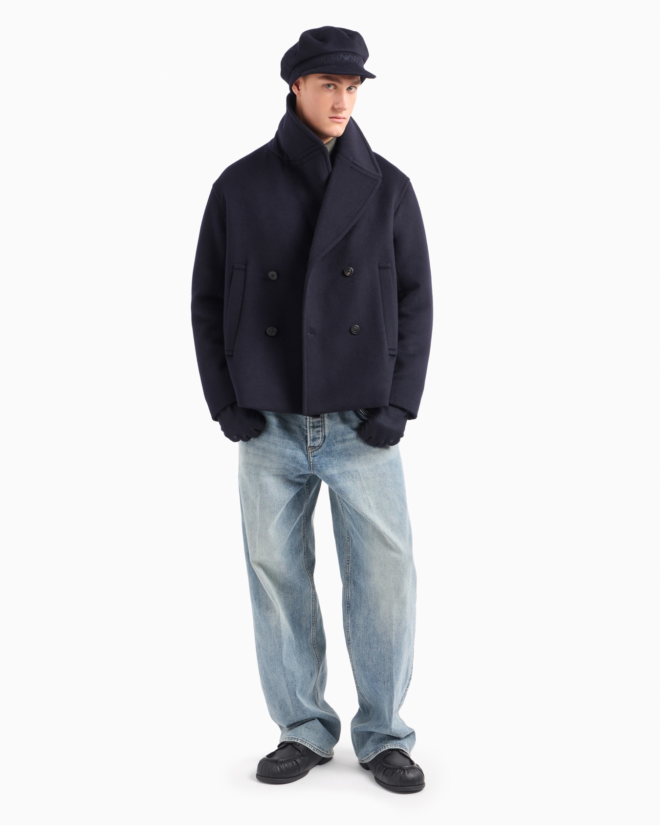 Doppelreihiger Blouson aus Schurwollstoff Folie 4