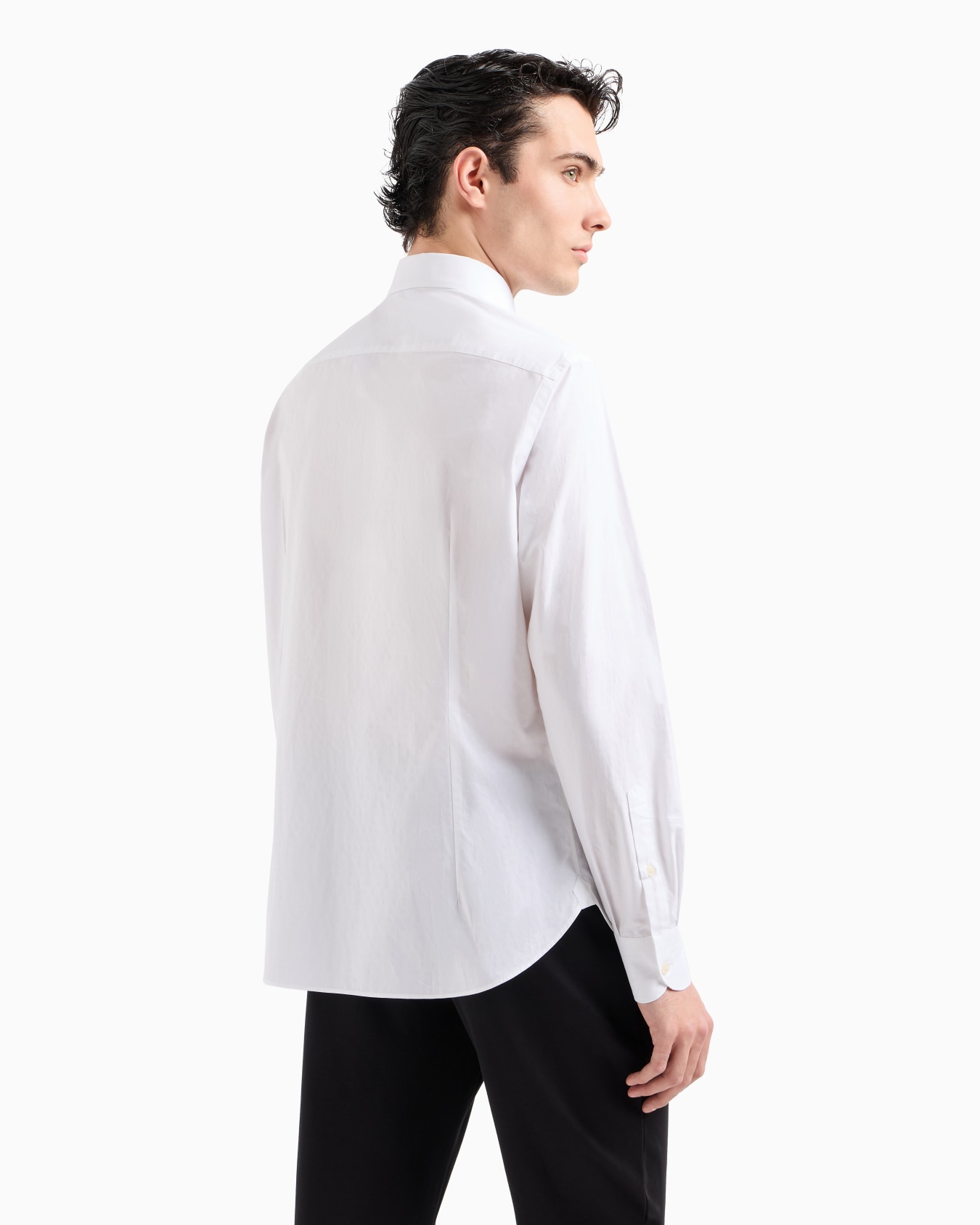 Chemise en coton jacquard fantaisie logo all over Diapositive 2