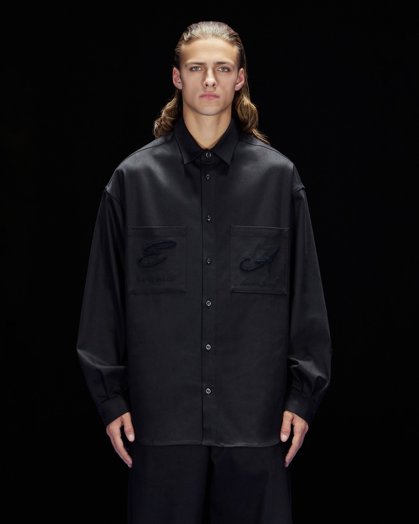 ASV Black Blue capsule collection Oxford cotton shirt Slide 2