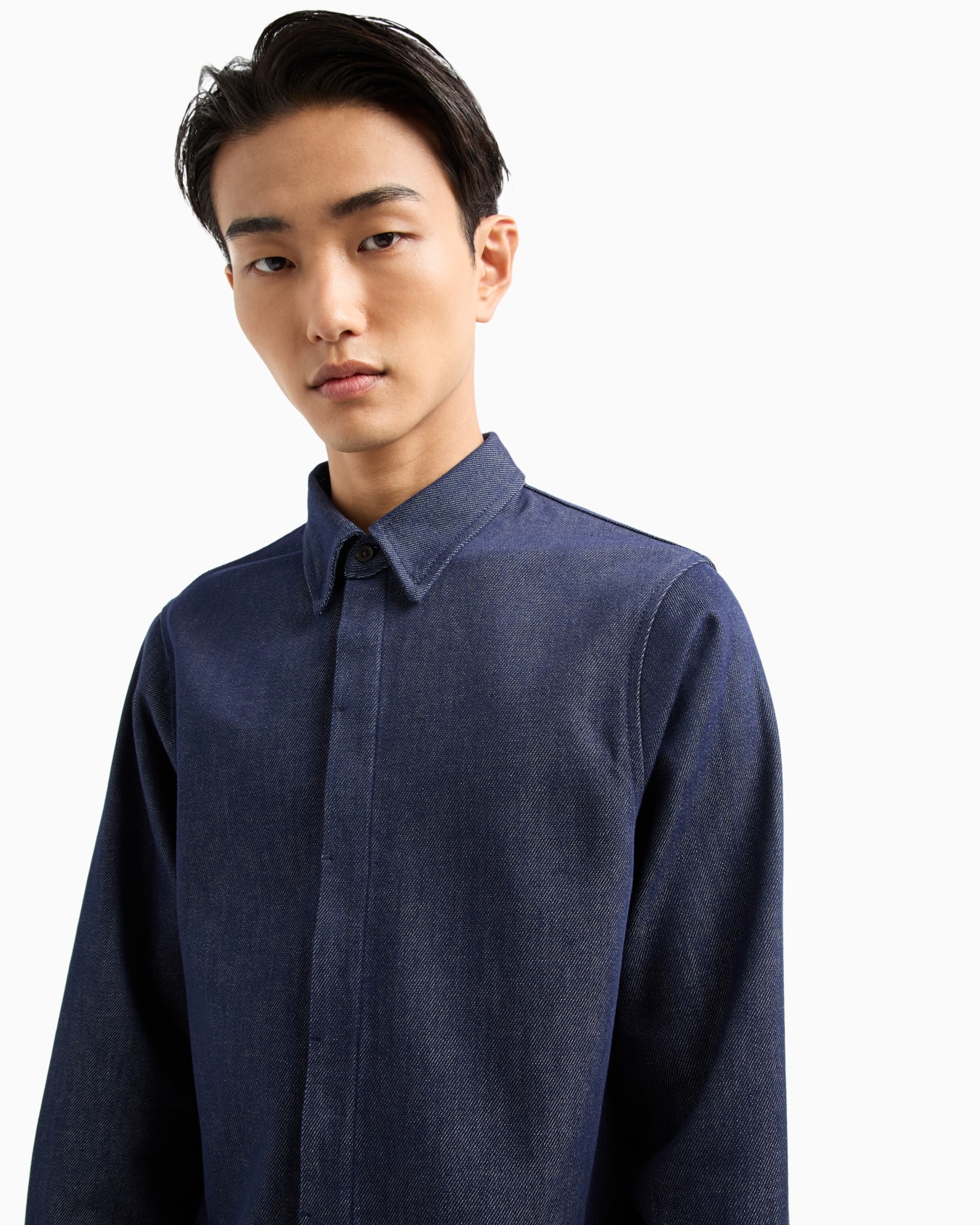 ASV Lyocell-blend denim shirt Diapositiva 5