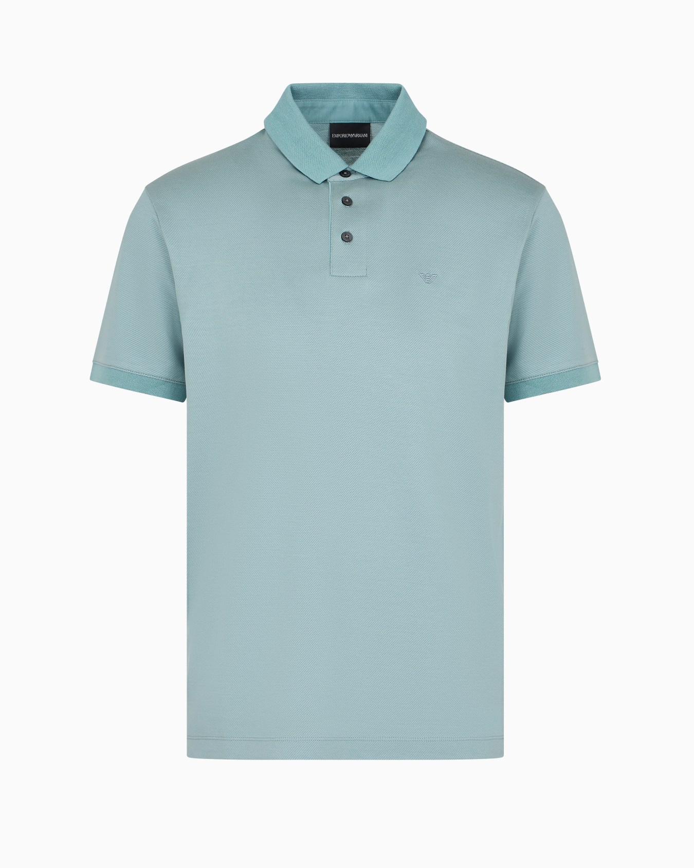 Striped Lyocell-blend jersey polo shirt Slide 0
