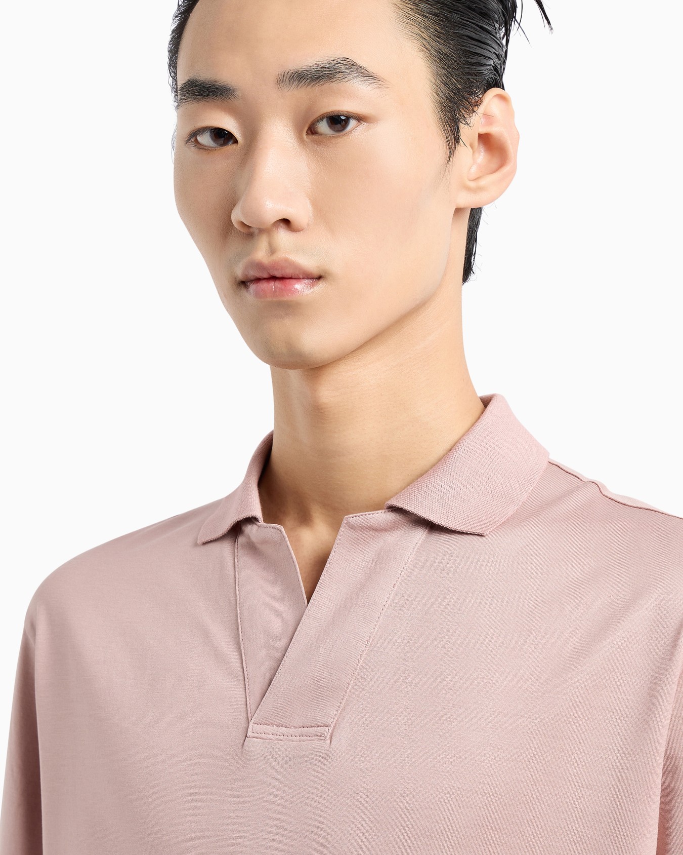  Lyocell-blend jersey polo shirt Slide 5