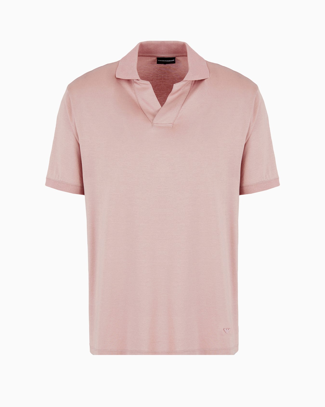  Lyocell-blend jersey polo shirt Slide 0