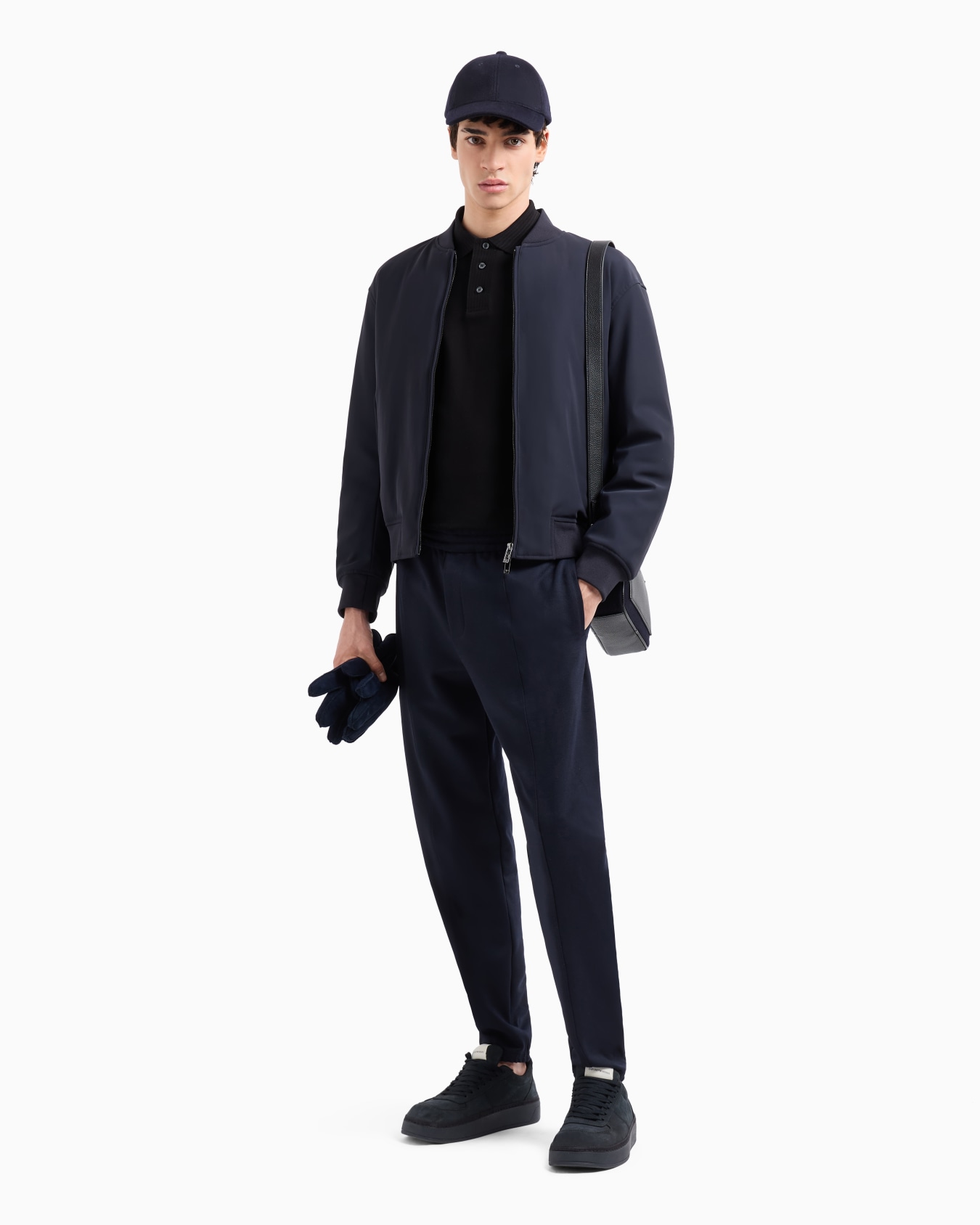 Mercerised piqué polo shirt with ribbed details Slide 4