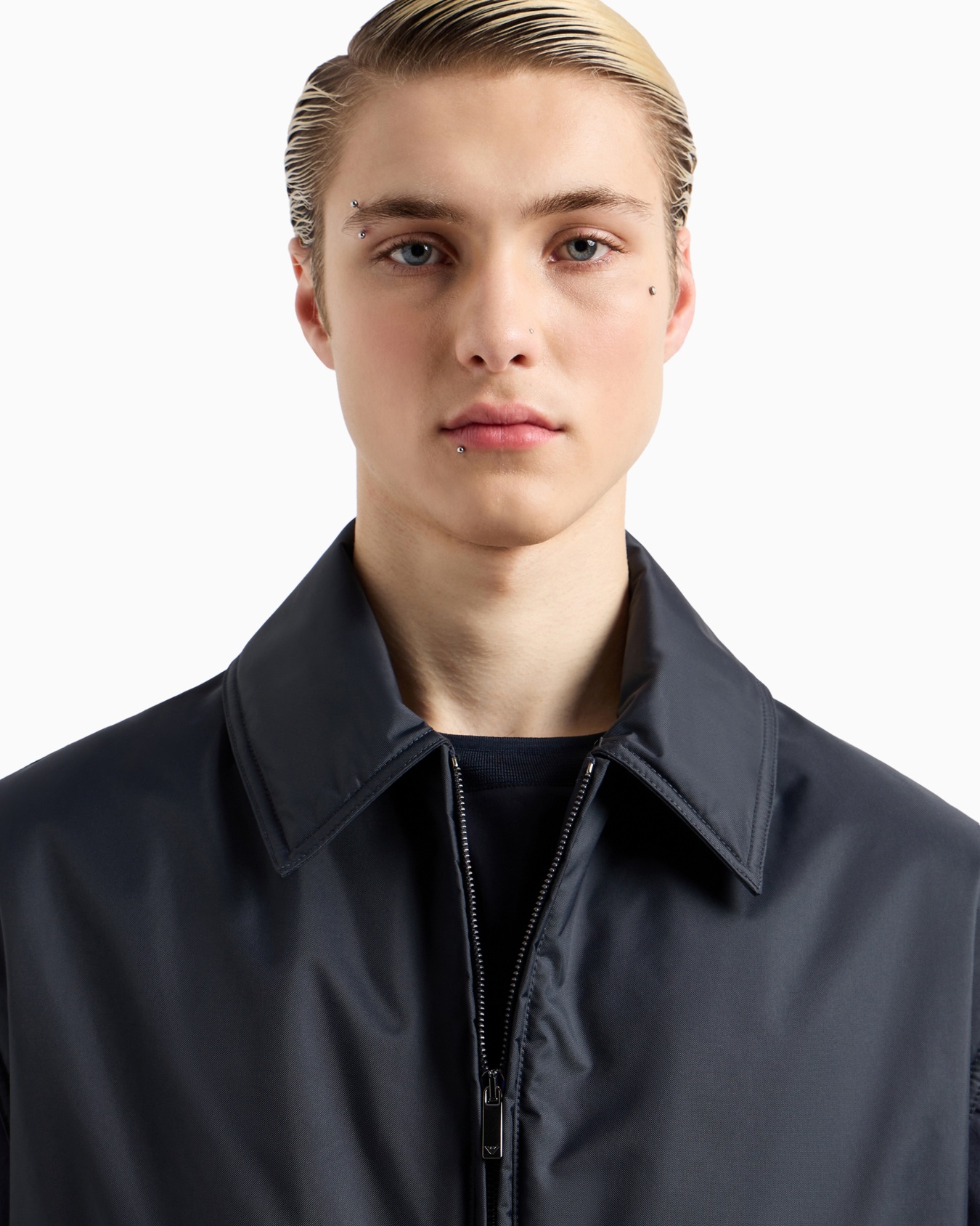 Veste sans manches avec fermeture zippée en nylon déperlant Diapositive 5