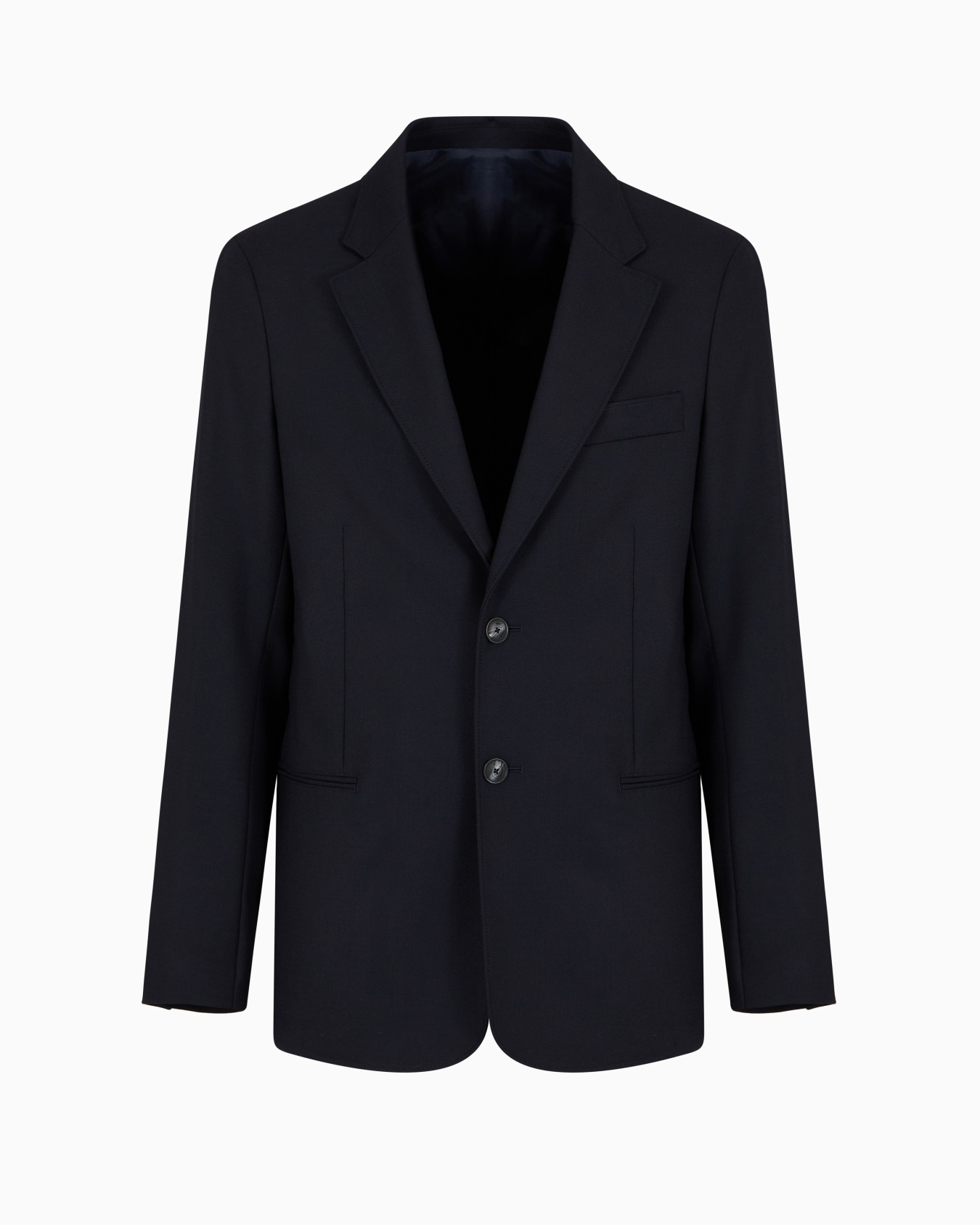 Single-breasted blazer in a virgin wool blend Slide 0