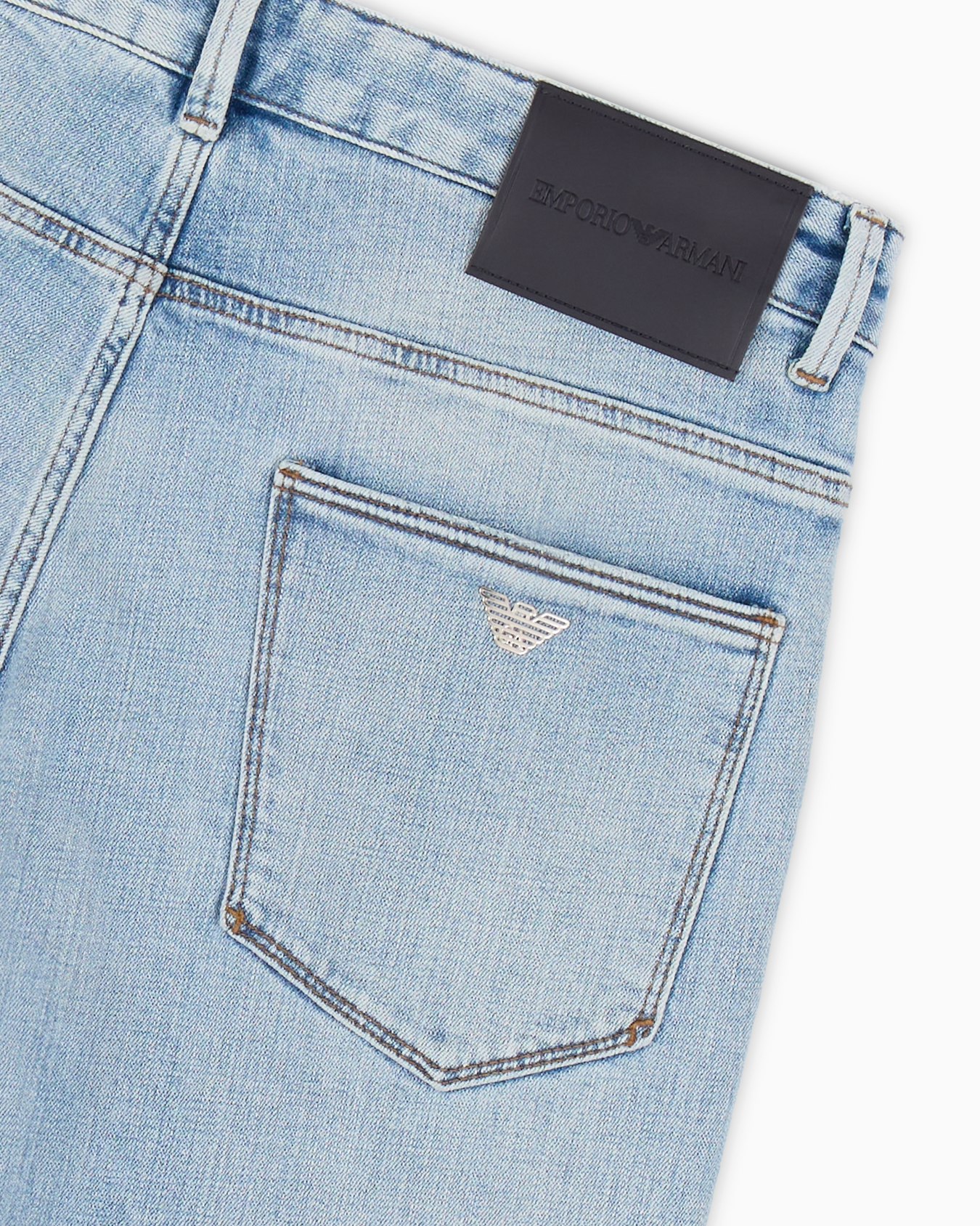 J06 Slim-fit, stone-washed stretch-denim jeans with rips Slide 5