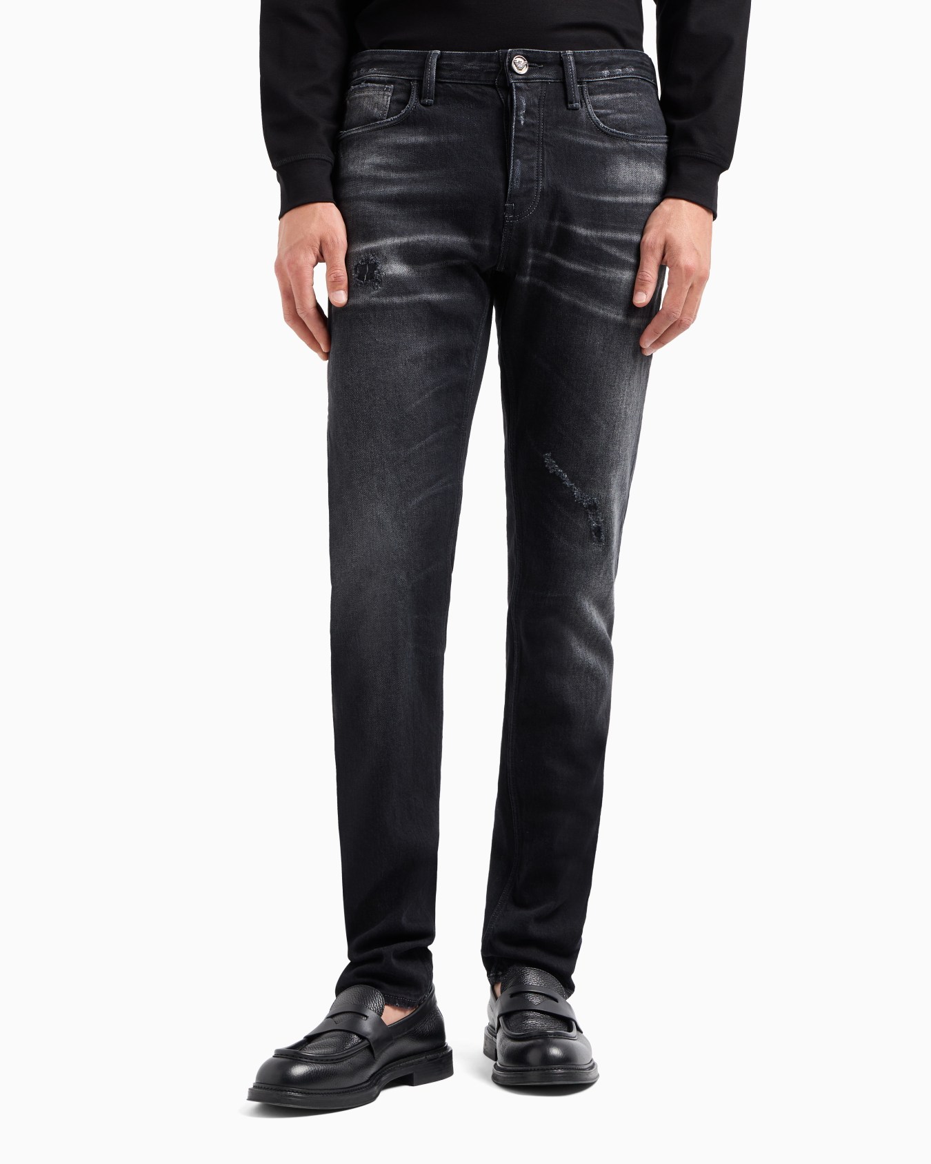 J75 Slim-fit, made-in-Italy denim jeans Slide 1