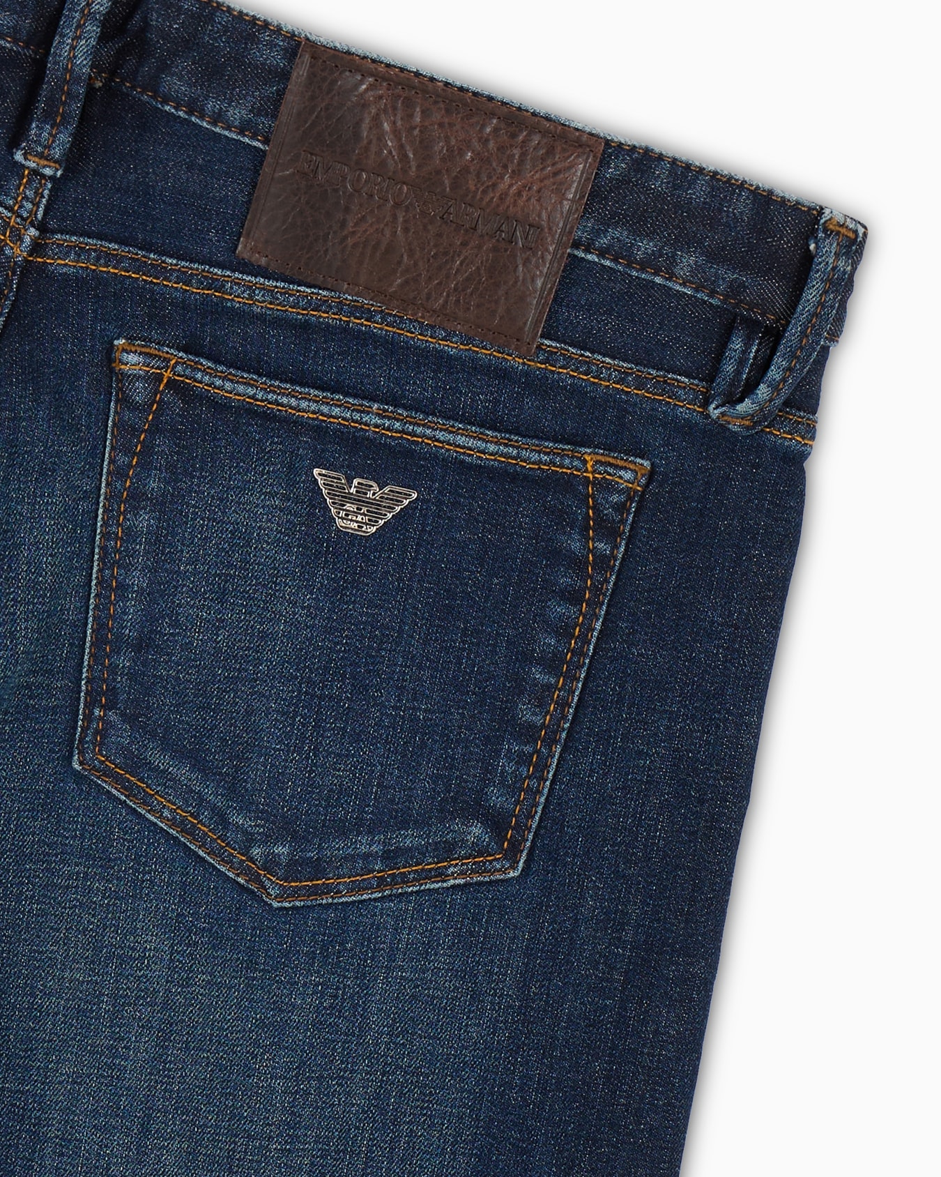 J75 Slim-fit, stone-washed stretch denim jeans with dirty-effect treatment Slide 5