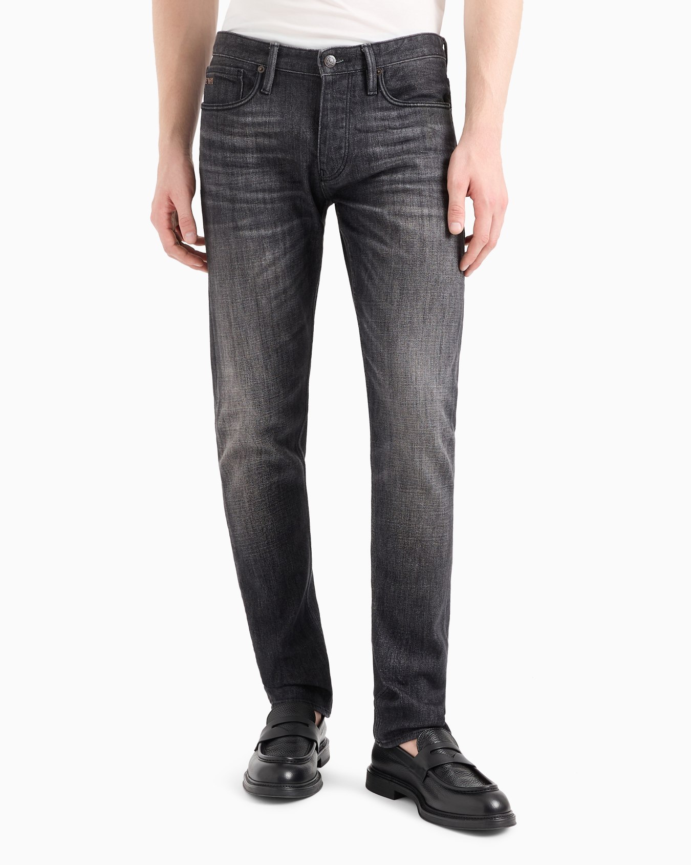 J75 Slim-fit, rinse-washed stretch denim jeans Diapositiva 1