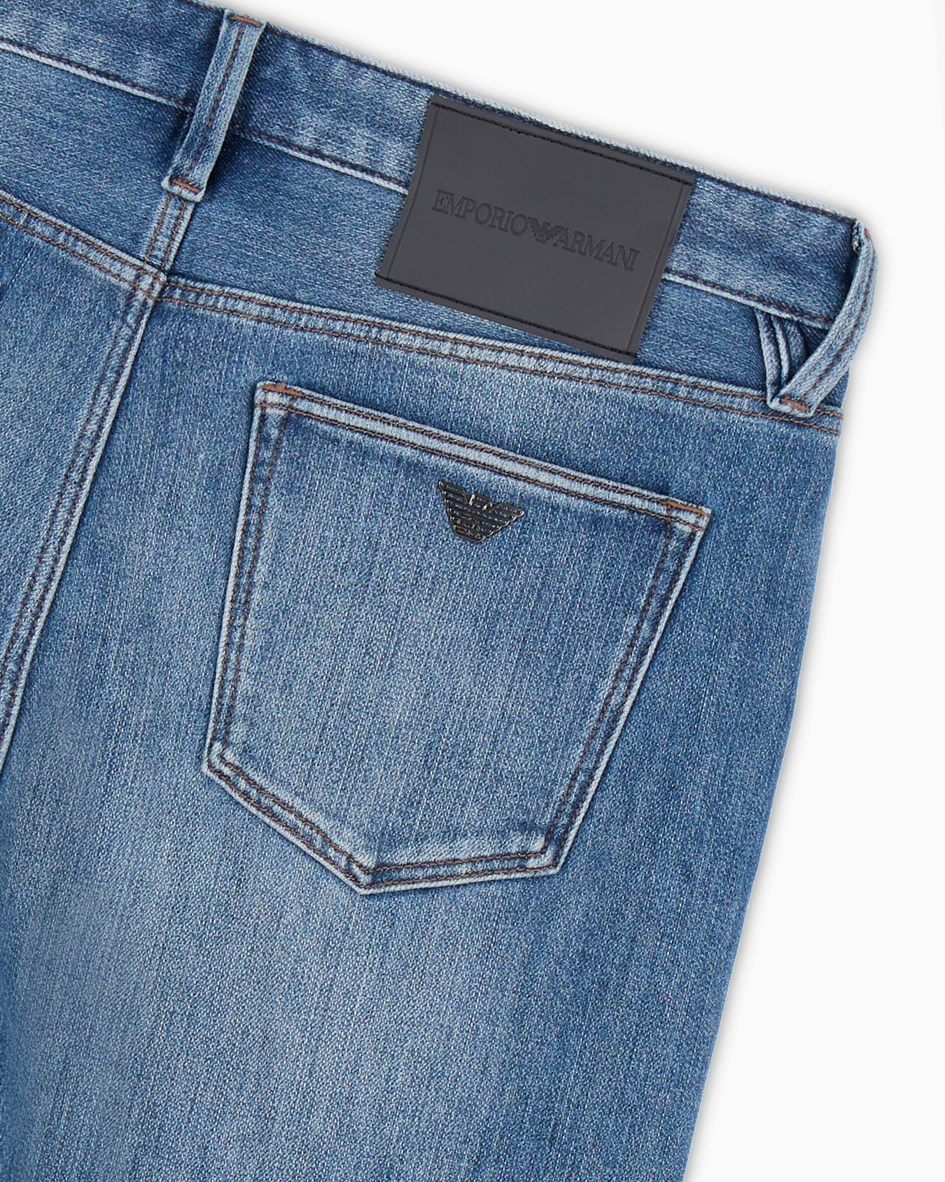 J75 Slim-fit, stone-washed denim jeans with fleece lining Slide 5