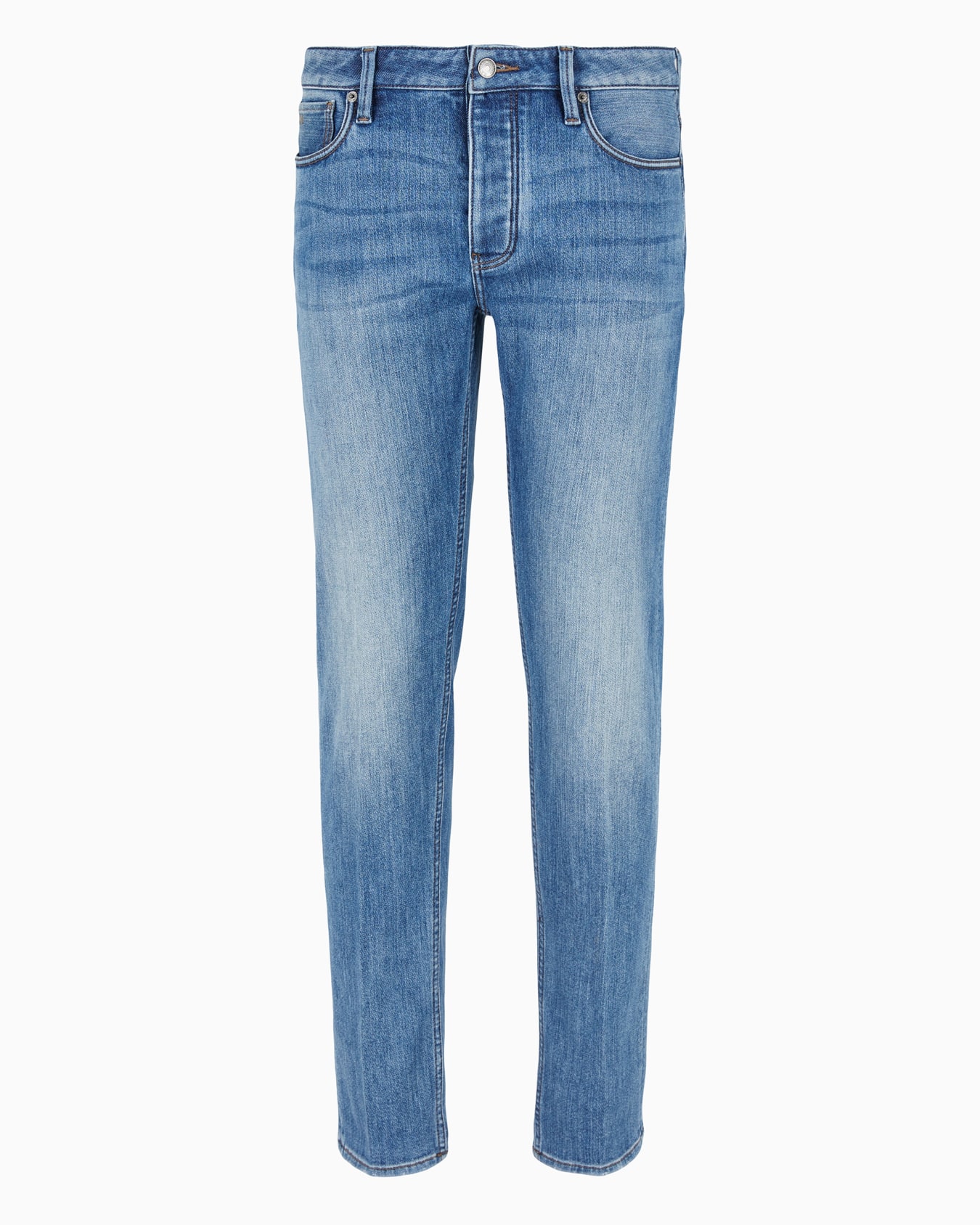 J75 Slim-fit, stone-washed denim jeans with fleece lining Slide 0