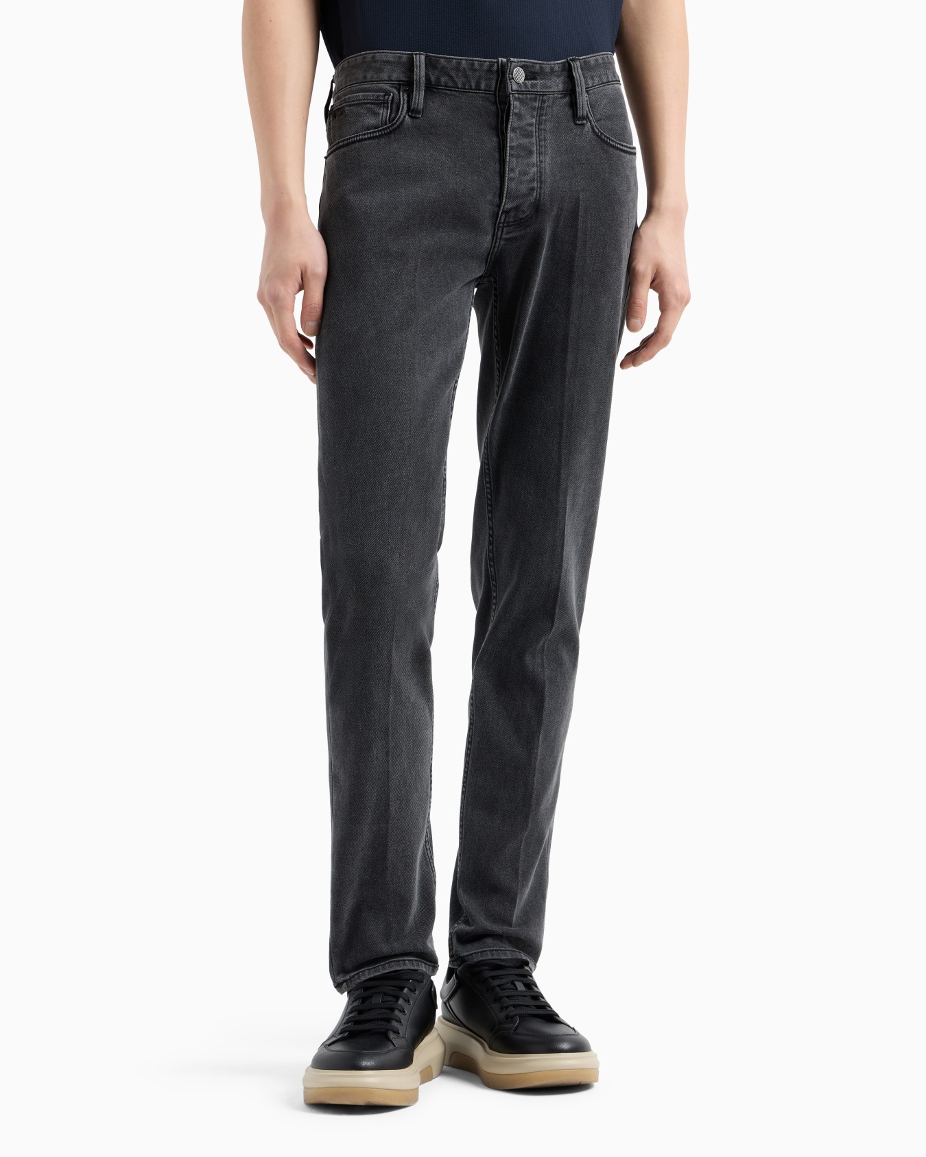 Jean J75 coupe slim en denim rincé à l’eau Diapositive 1