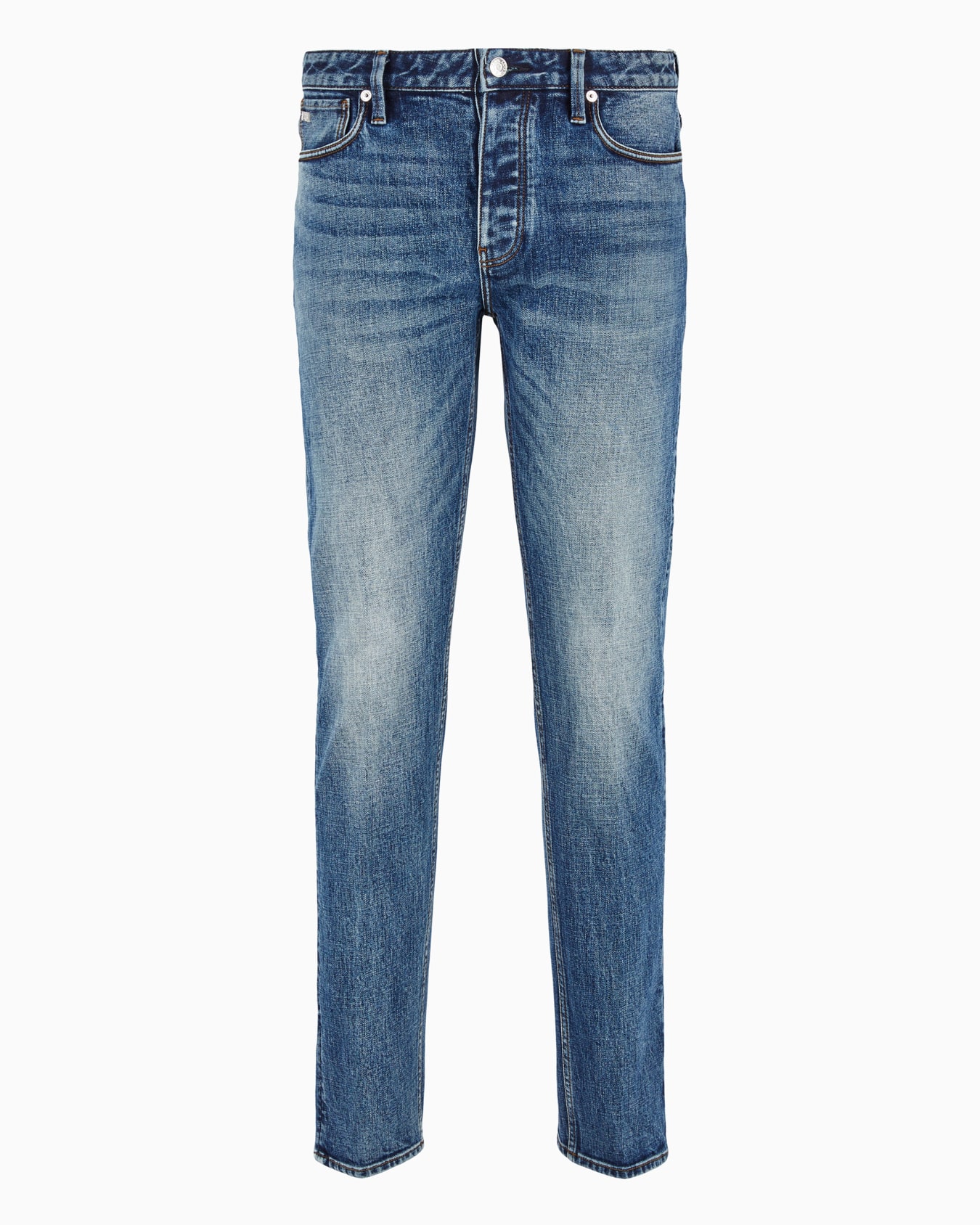 J75 Slim-fit, stone-washed denim jeans with whisker lines Diapositiva 0