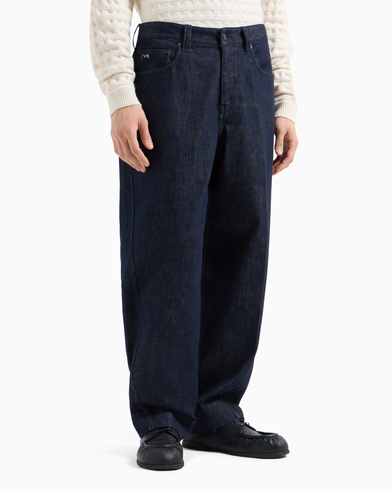 J89 Baggy-Fit-Jeans aus Denim im Clean Look Folie 1