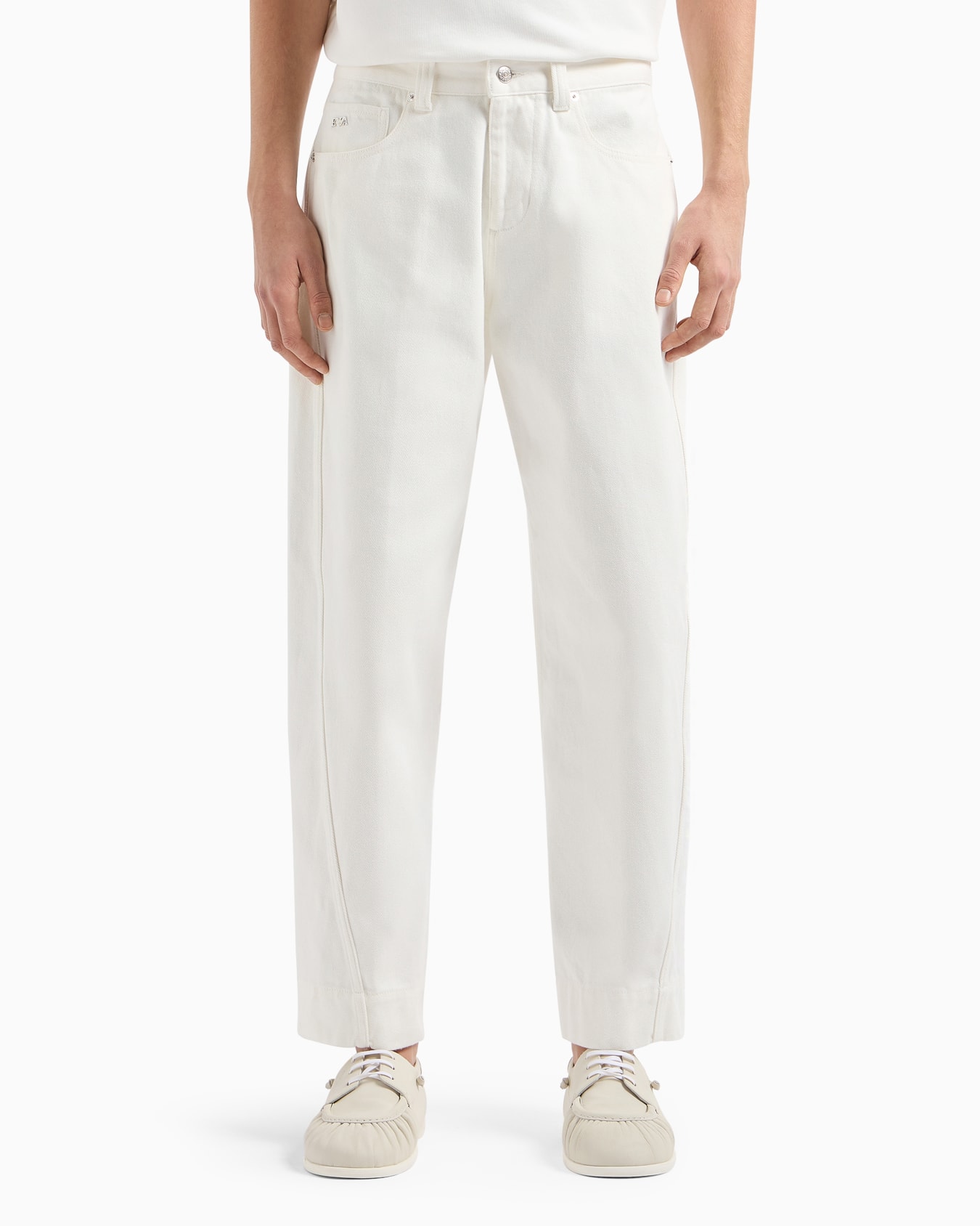 Vaqueros J89 de corte baggy de bull de denim con etiqueta con logotipo con motivo french bulldog Diapositiva 2