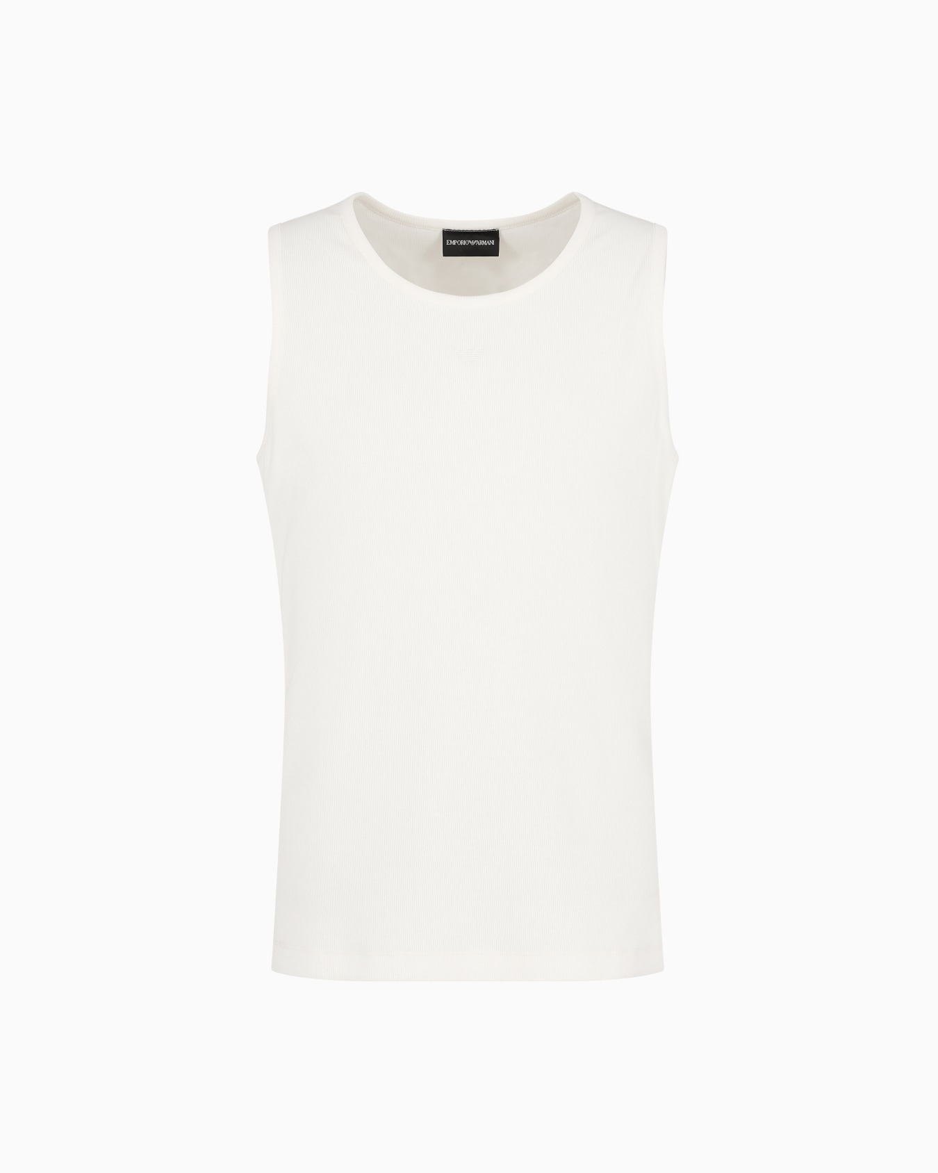 Knit-effect ribbed tank top Diapositiva 0