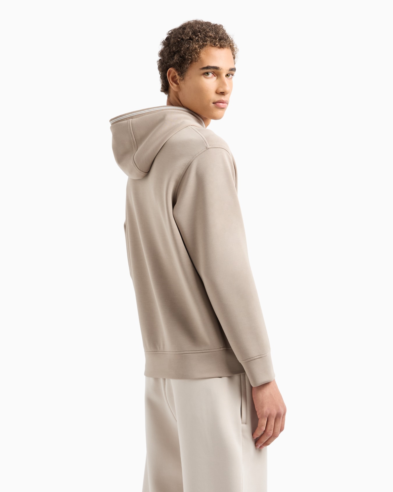 Hooded sweatshirt in bonded jersey Diapositiva 2