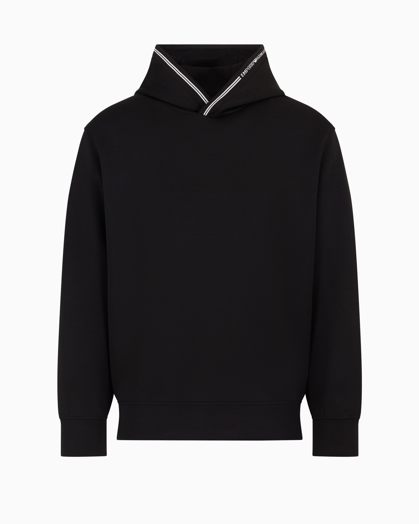 Sweat-shirt à capuche en jersey doublé Diapositive 0