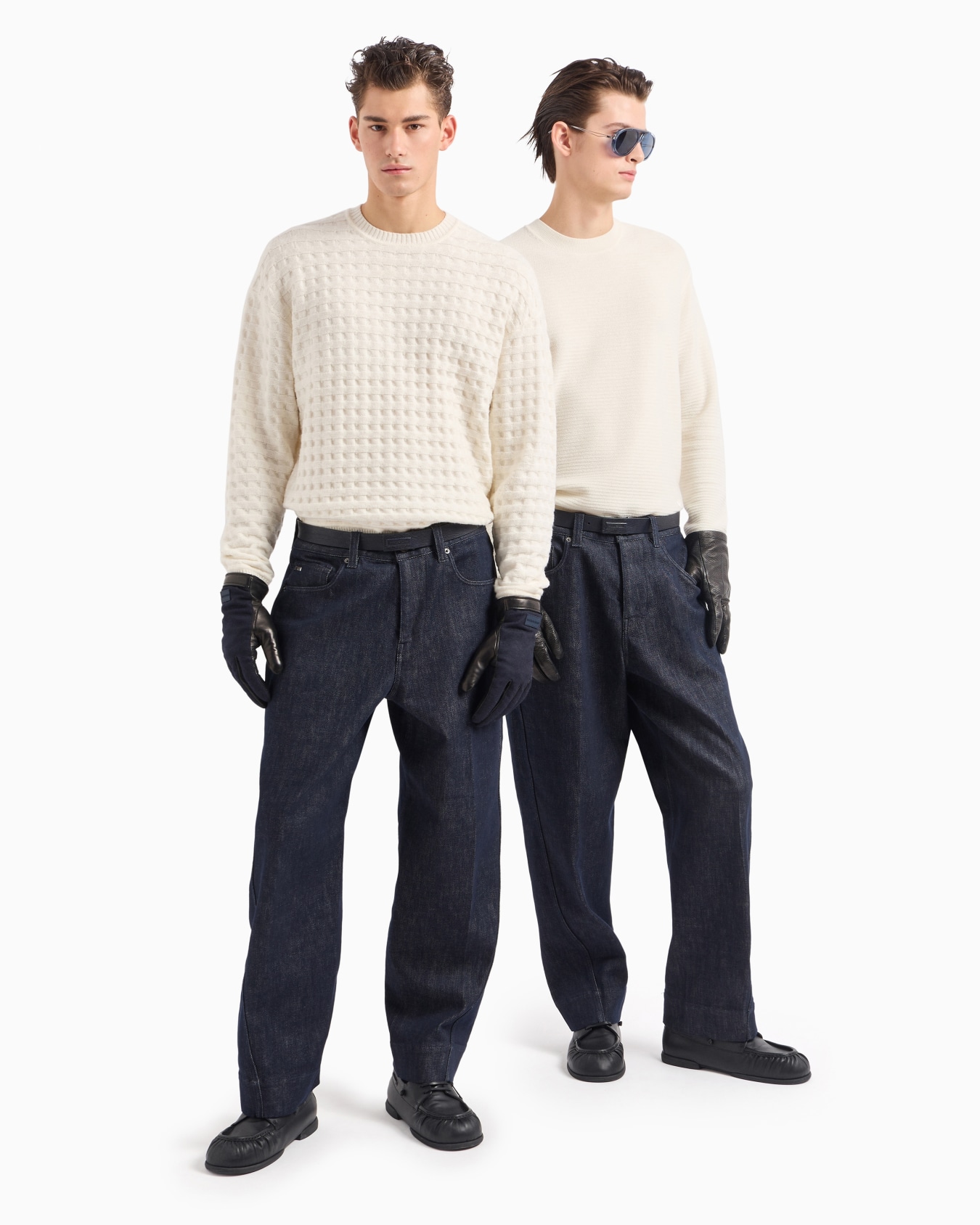 Pullover aus Schurwolle mit Jacquard-Muster in Relief-Optik Folie 4