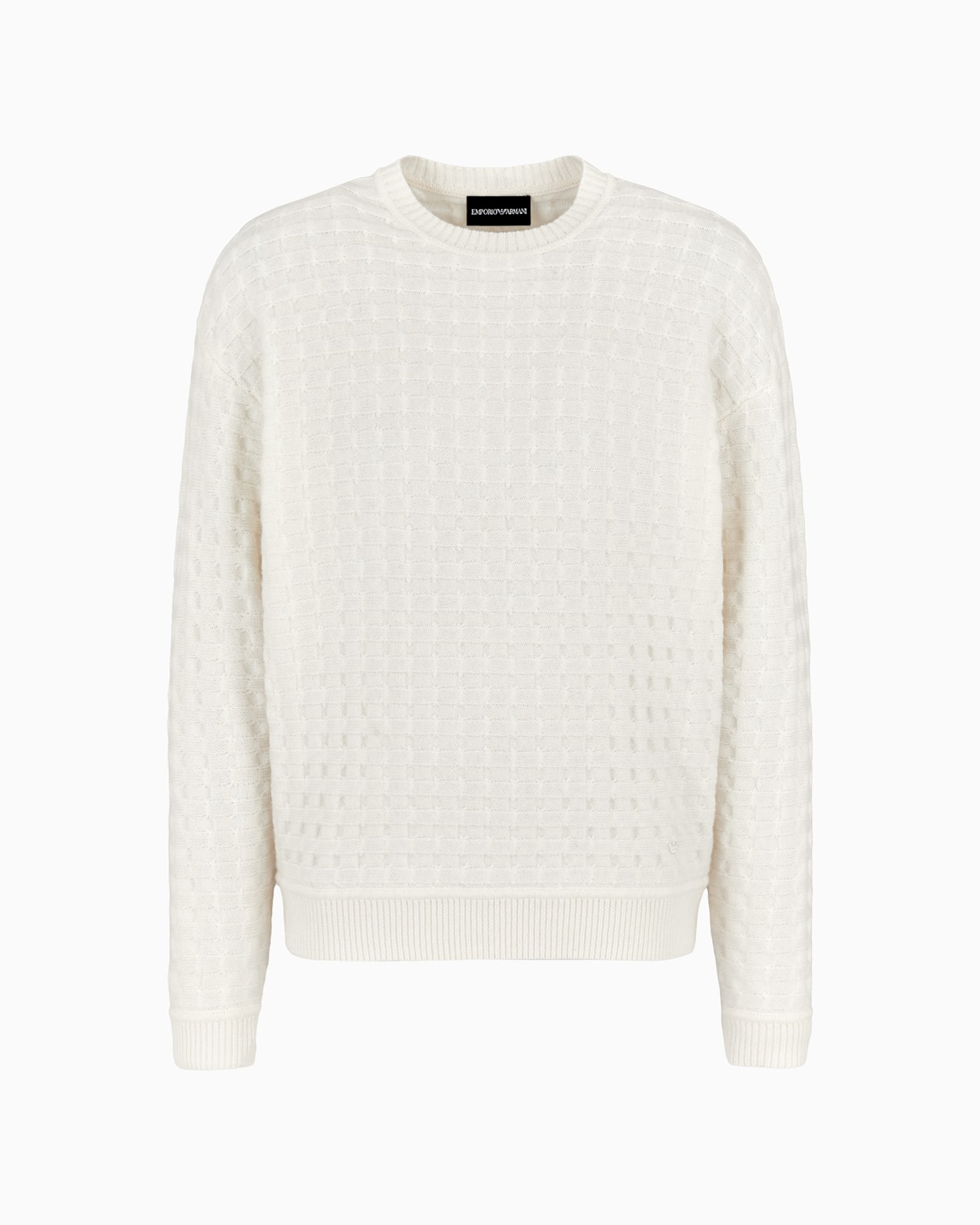 Pullover aus Schurwolle mit Jacquard-Muster in Relief-Optik Folie 0