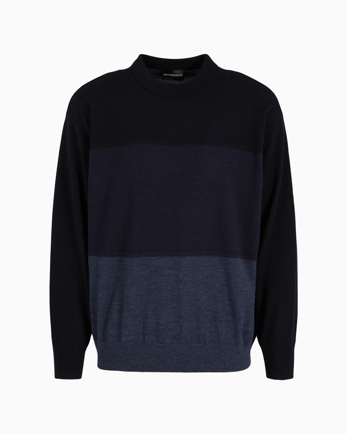 Pullover mit Maxi-Streifen in Color-Block-Optik aus Schurwolle Folie 0